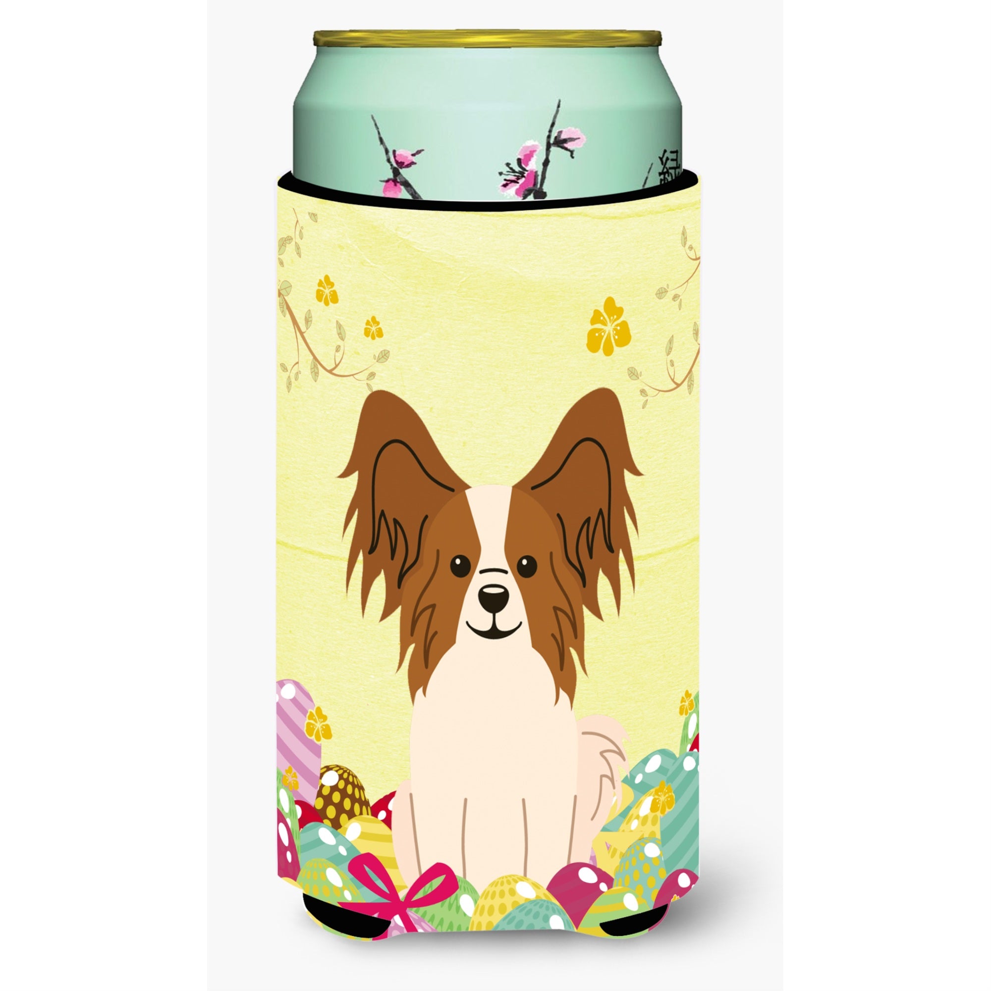 'Caroline'S Treasures Easter Eggs Papillon Red White Tall Boy Beverage Insulator Hugger, Multicolor''