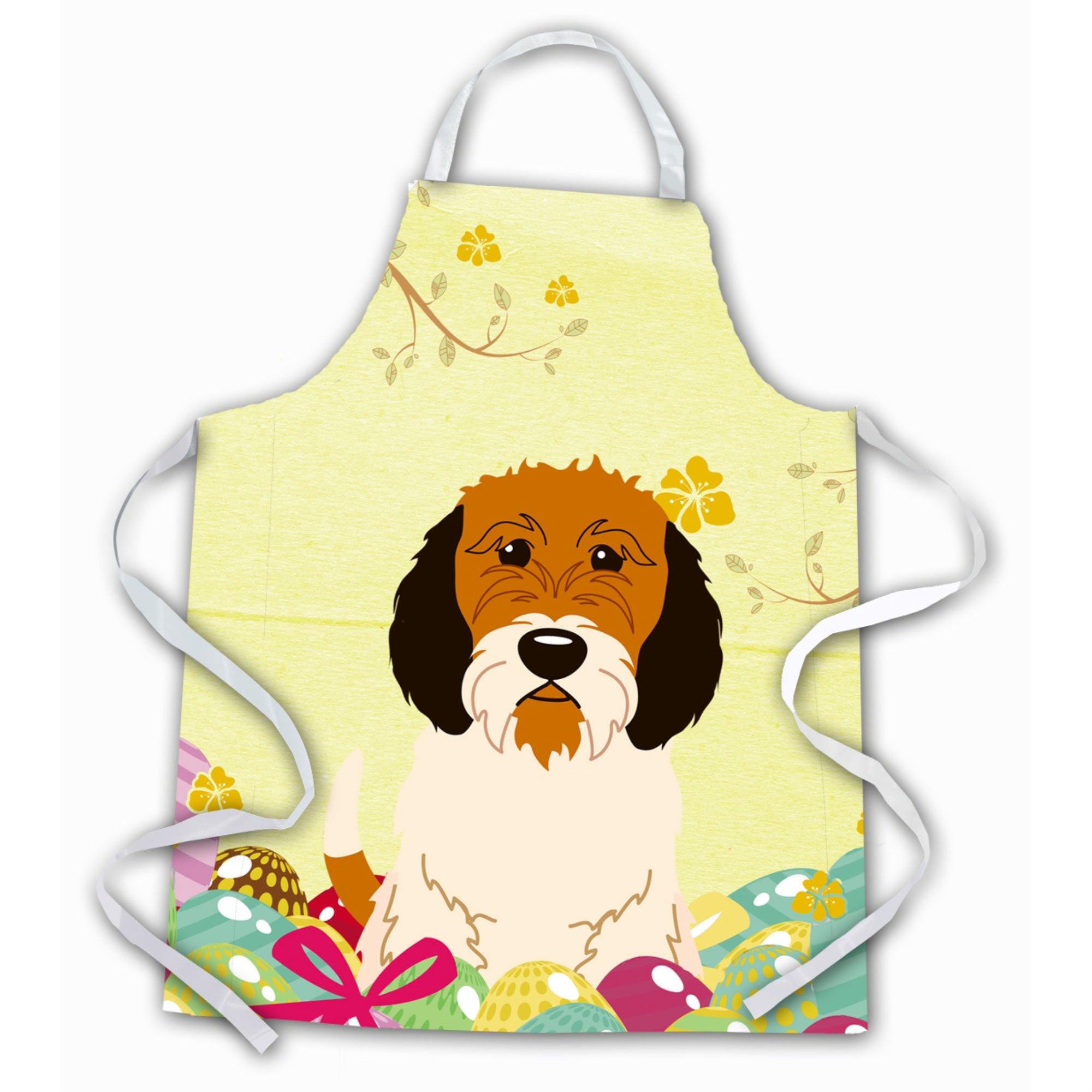 'Caroline'S Treasures Easter Eggs Petit Basset Griffon Veenden Apron, Large, Multicolor''