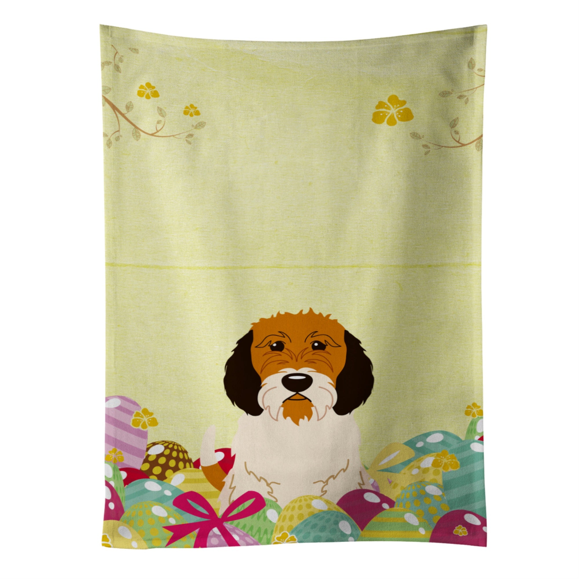 'Caroline'S Treasures Easter Eggs Petit Basset Griffon Veenden Kitchen Towel, Multicolor, 25'''' X 15''''''