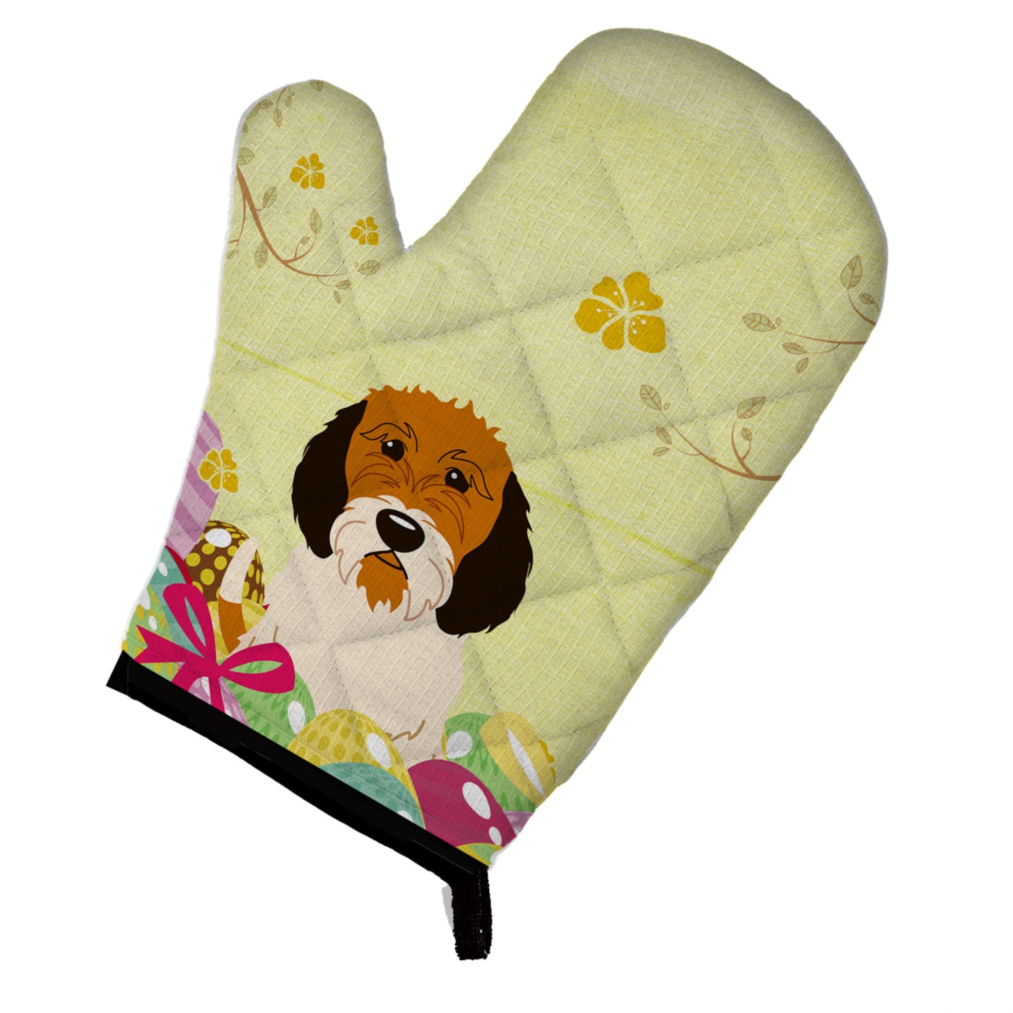 'Caroline'S Treasures Easter Eggs Petit Basset Griffon Veenden Oven Mitt, Multicolor, 12'''' X 8.5''''''