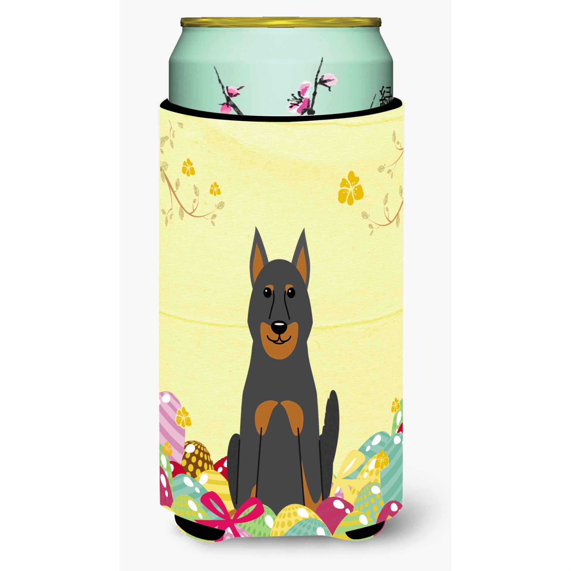 'Caroline'S Treasures Easter Eggs Beauce Shepherd Dog Tall Boy Beverage Insulator Hugger, Multicolor''