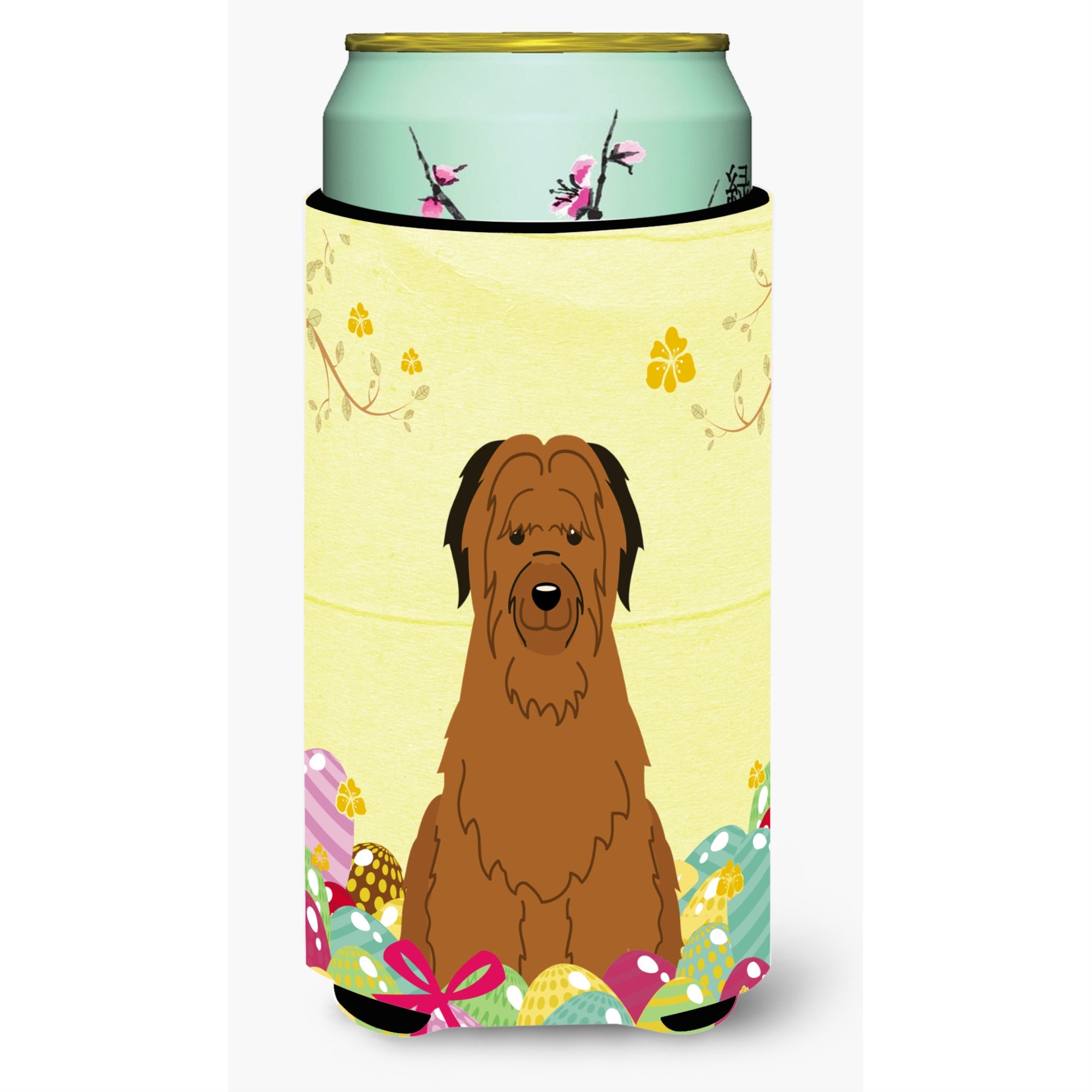 'Caroline'S Treasures Easter Eggs Briard Brown Tall Boy Beverage Insulator Hugger, Multicolor''