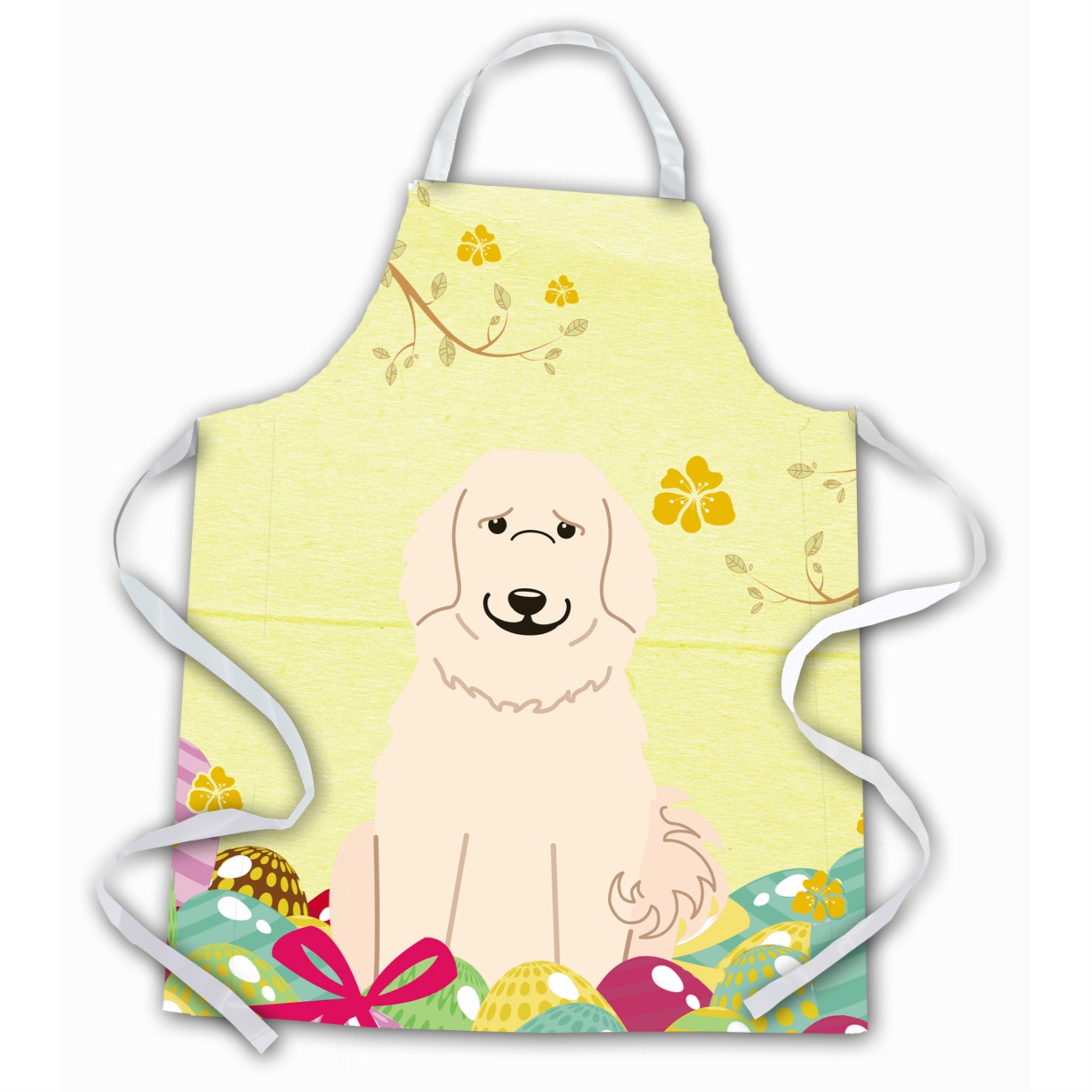 'Caroline'S Treasures Easter Eggs Great Pyrenese Apron, Large, Multicolor''