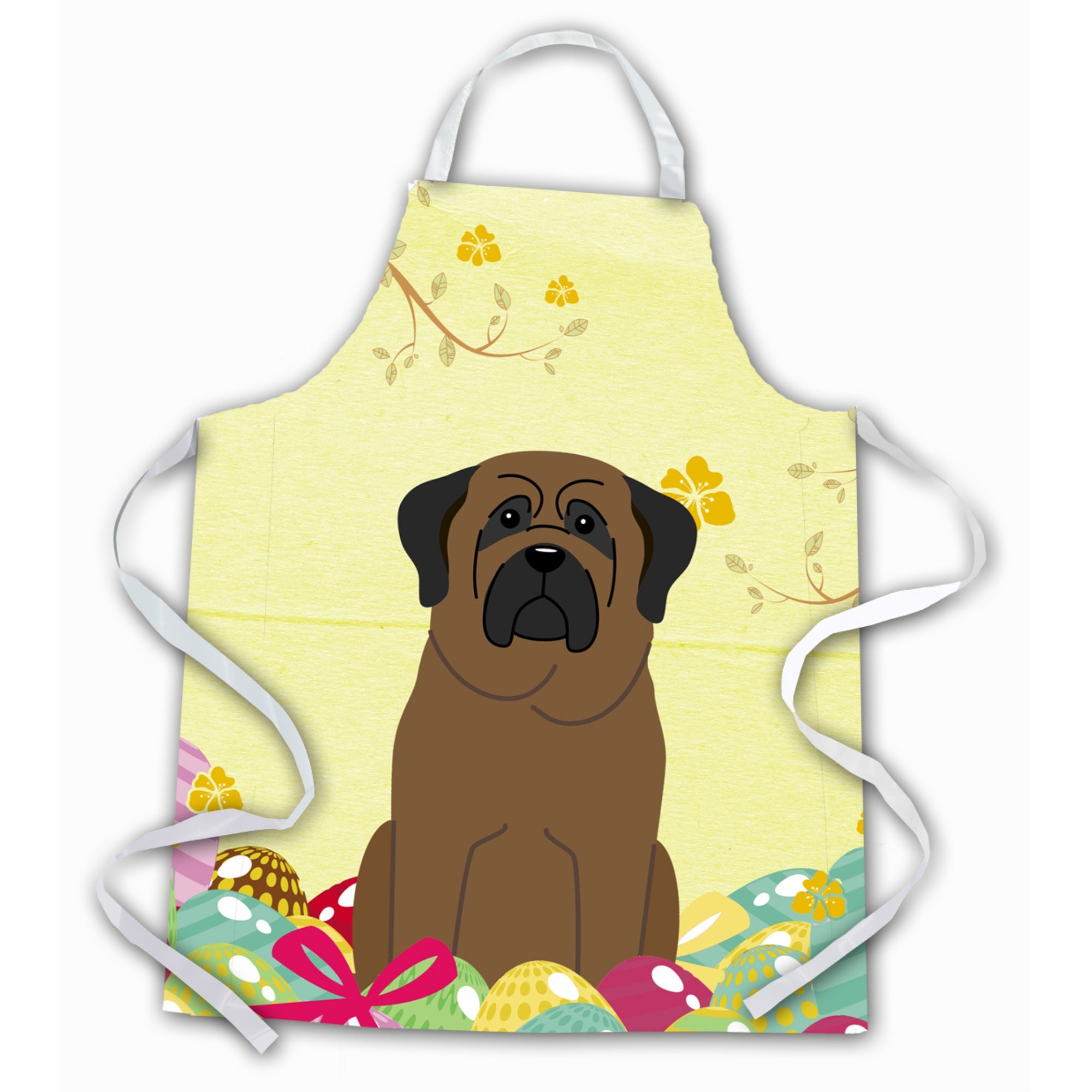 'Caroline'S Treasures Easter Eggs Bullmastiff Apron, Large, Multicolor''