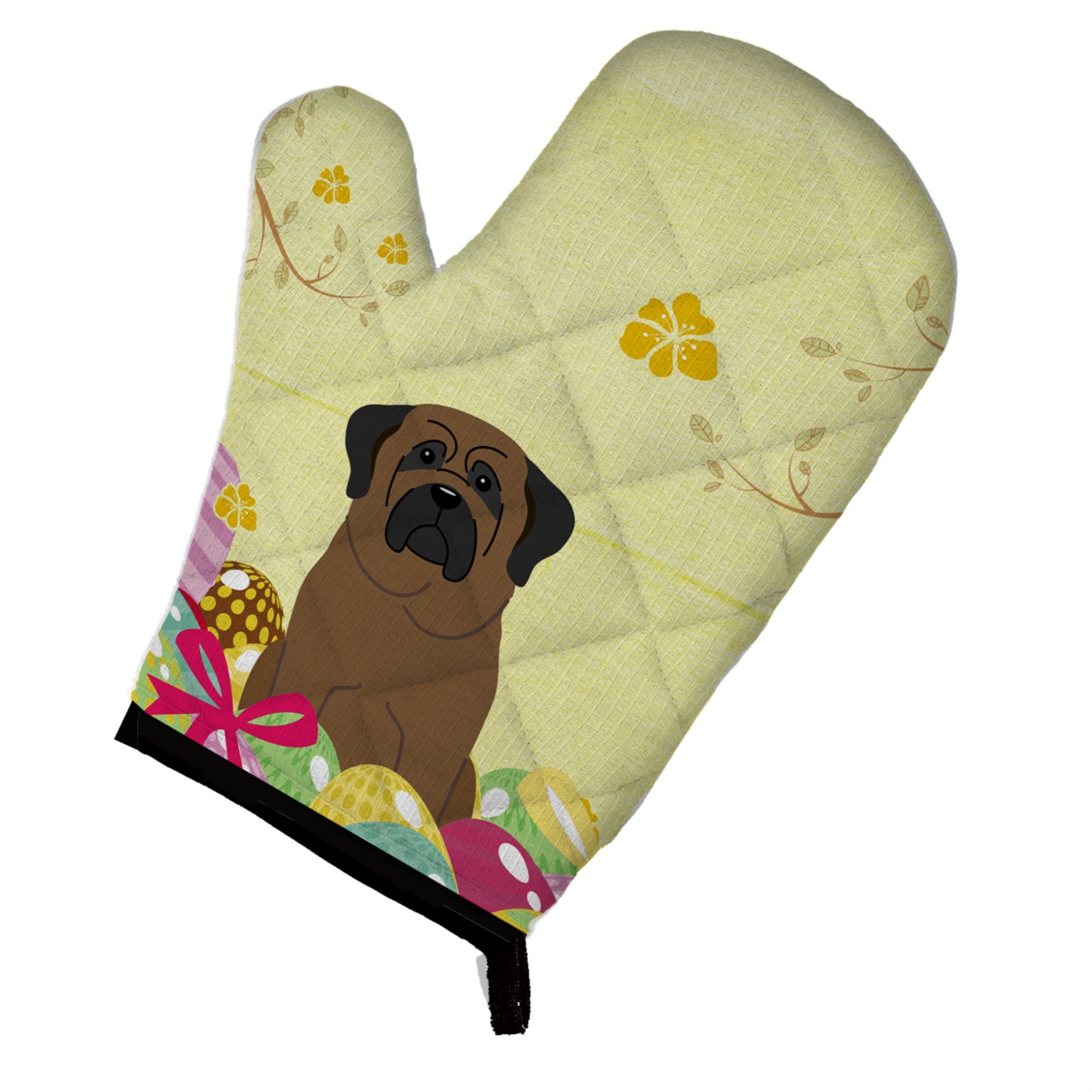 'Caroline'S Treasures Easter Eggs Bullmastiff Oven Mitt, Multicolor, 12'''' X 8.5''''''