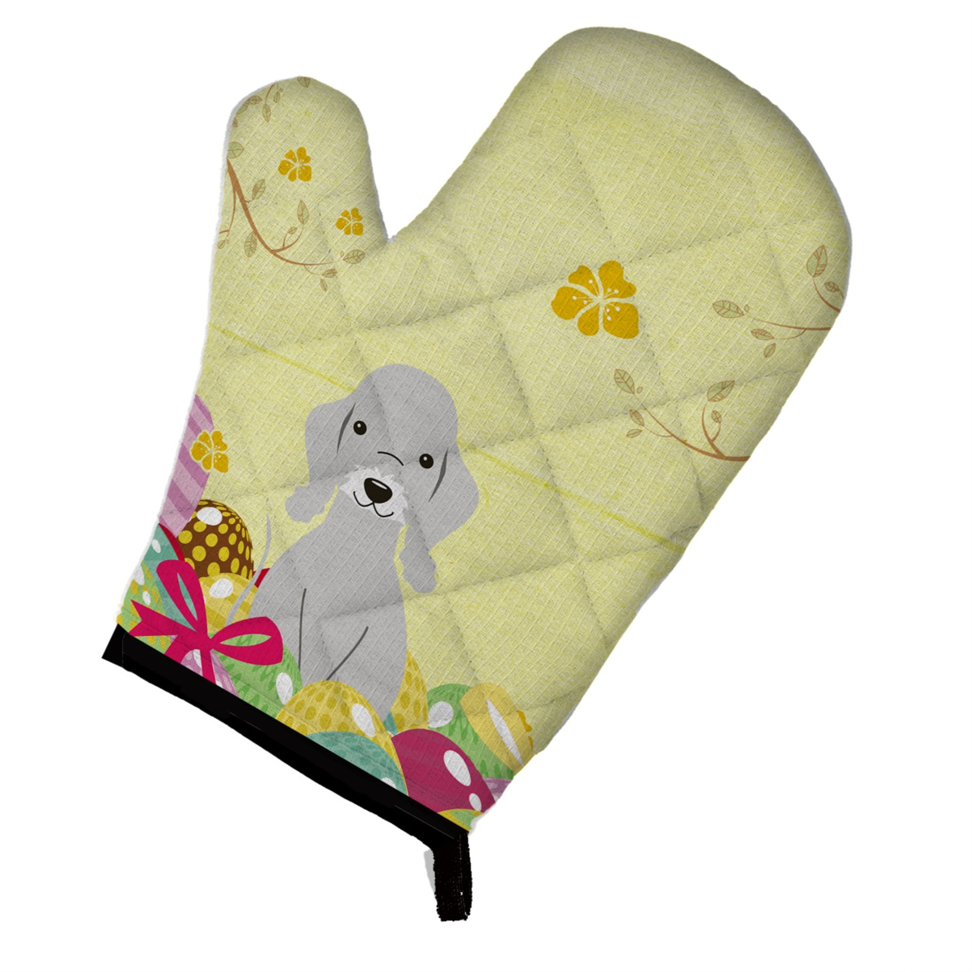 'Caroline'S Treasures Easter Eggs Bedlington Terrier Blue Oven Mitt, Multicolor, 12'''' X 8.5''''''