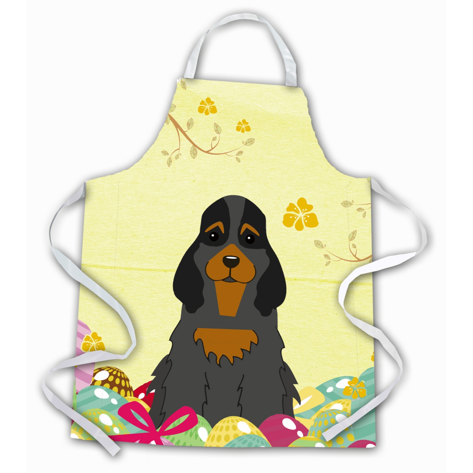'Caroline'S Treasures Easter Eggs Cocker Spaniel Black Tan Apron, Large, Multicolor''