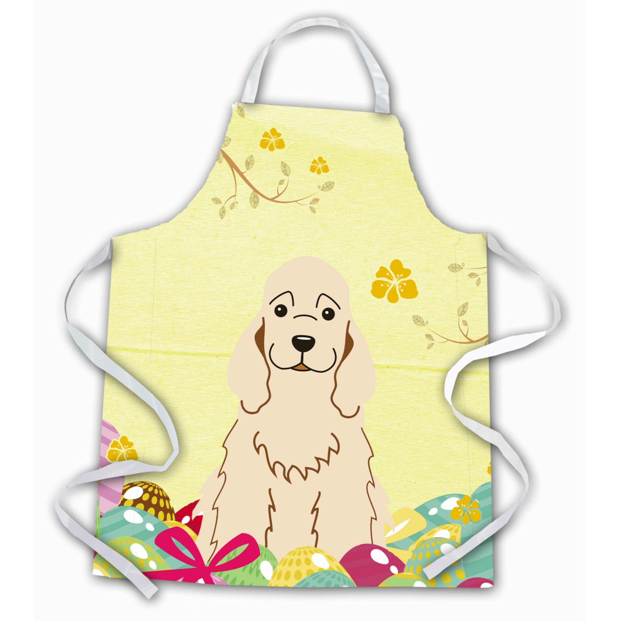 'Caroline'S Treasures Easter Eggs Cocker Spaniel Buff Apron, Large, Multicolor''