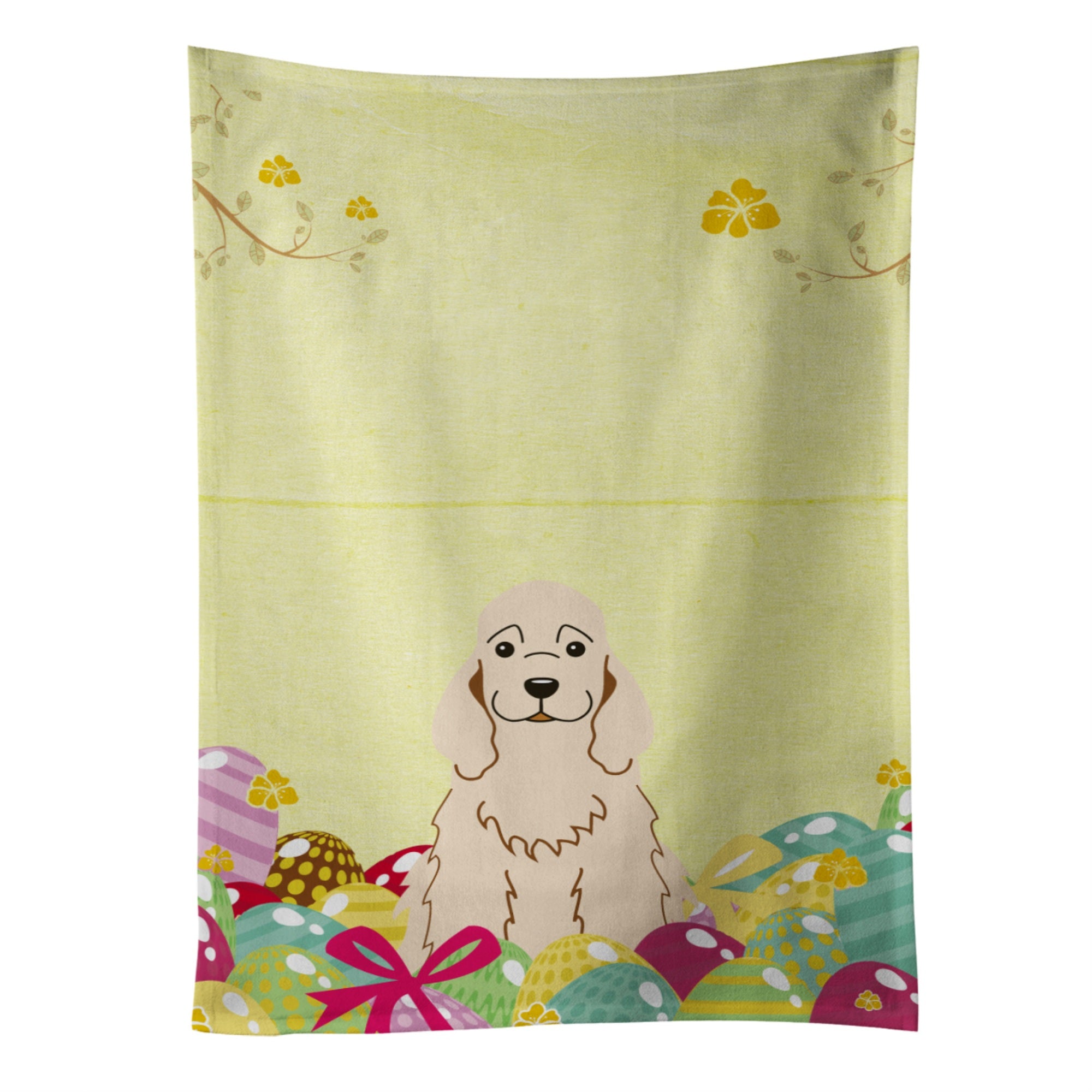 'Caroline'S Treasures Easter Eggs Cocker Spaniel Buff Kitchen Towel, Multicolor, 25'''' X 15''''''
