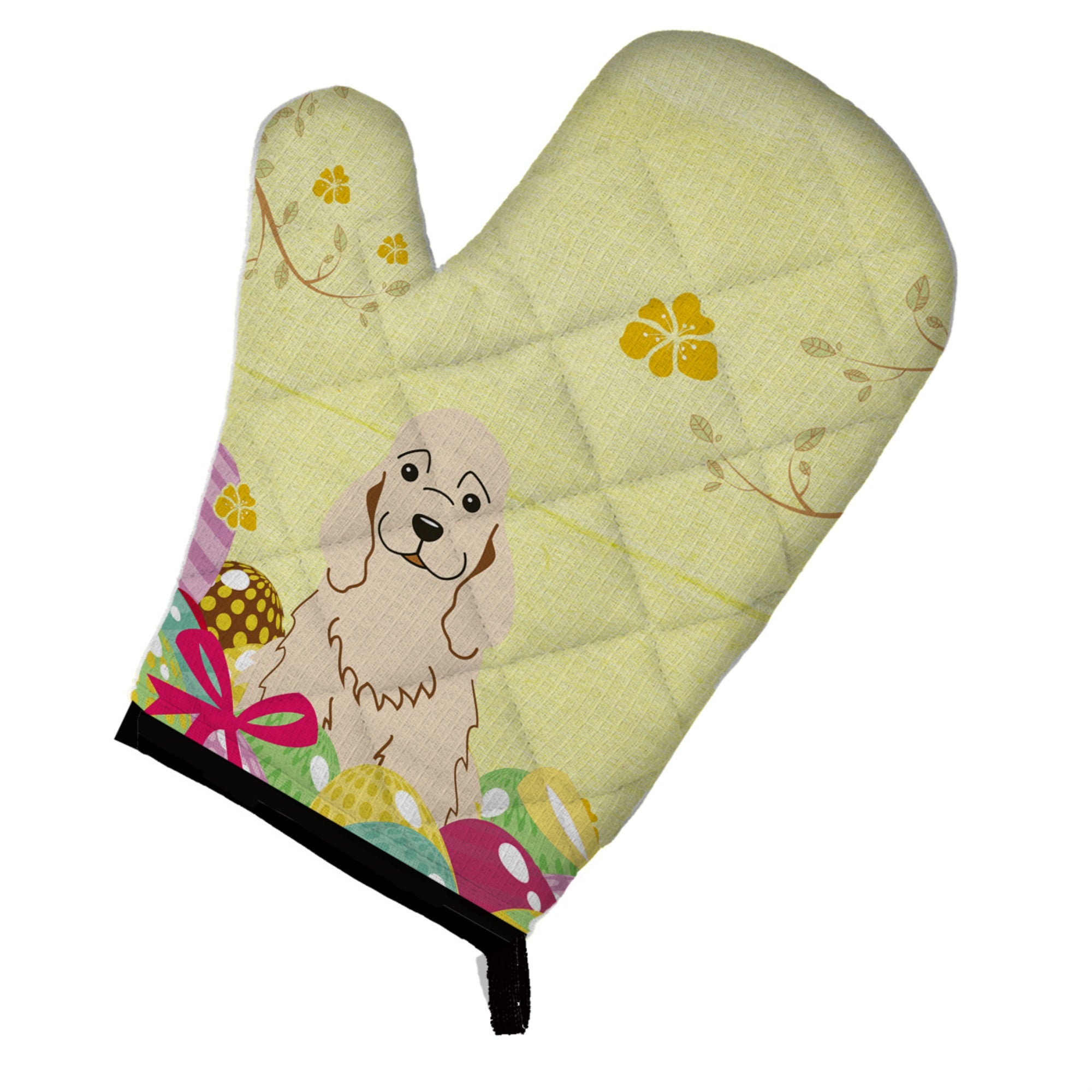 'Caroline'S Treasures Easter Eggs Cocker Spaniel Buff Oven Mitt, Multicolor, 12'''' X 8.5''''''