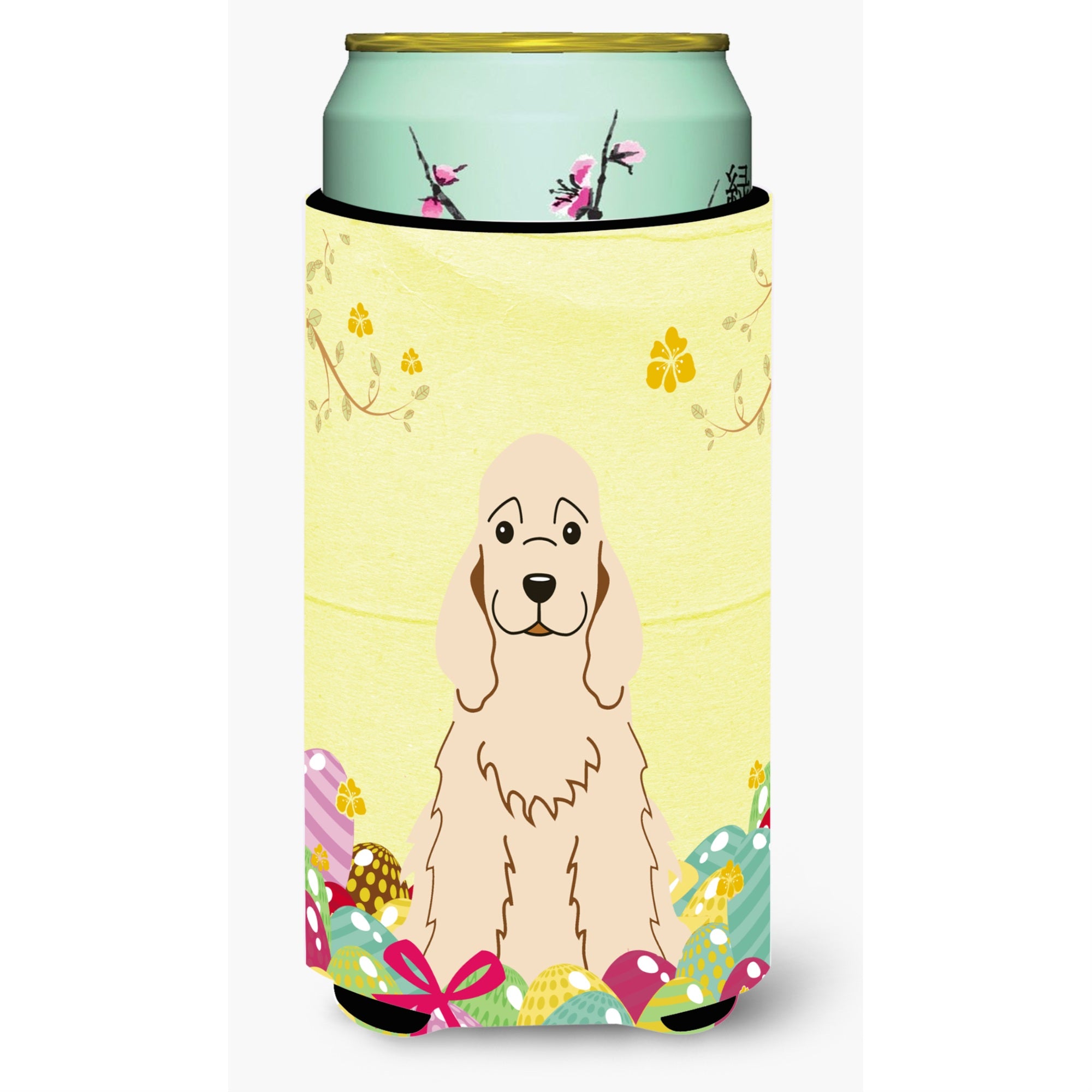 'Caroline'S Treasures Easter Eggs Cocker Spaniel Buff Tall Boy Beverage Insulator Hugger, Multicolor''