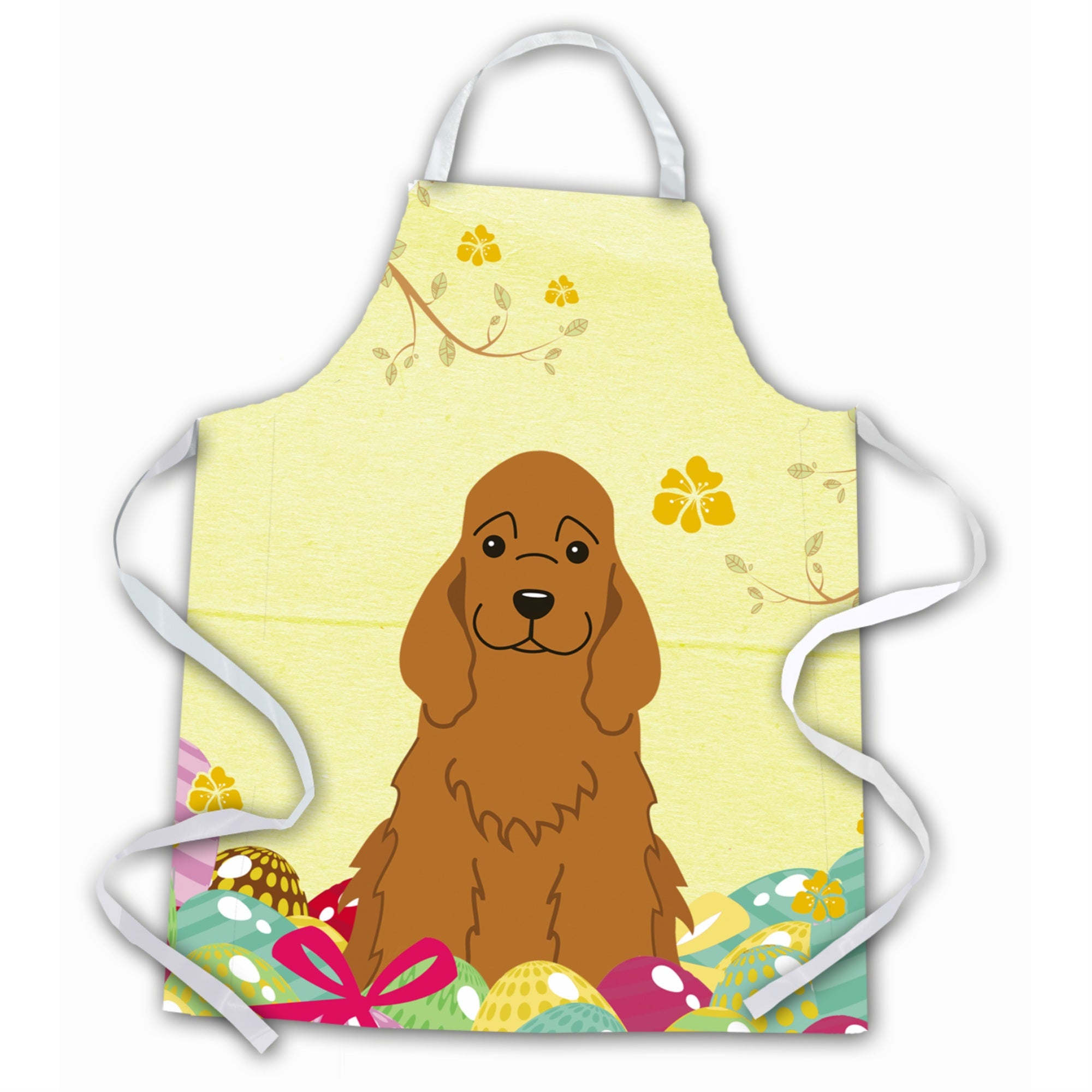 'Caroline'S Treasures Easter Eggs Cocker Spaniel Red Apron, Large, Multicolor''