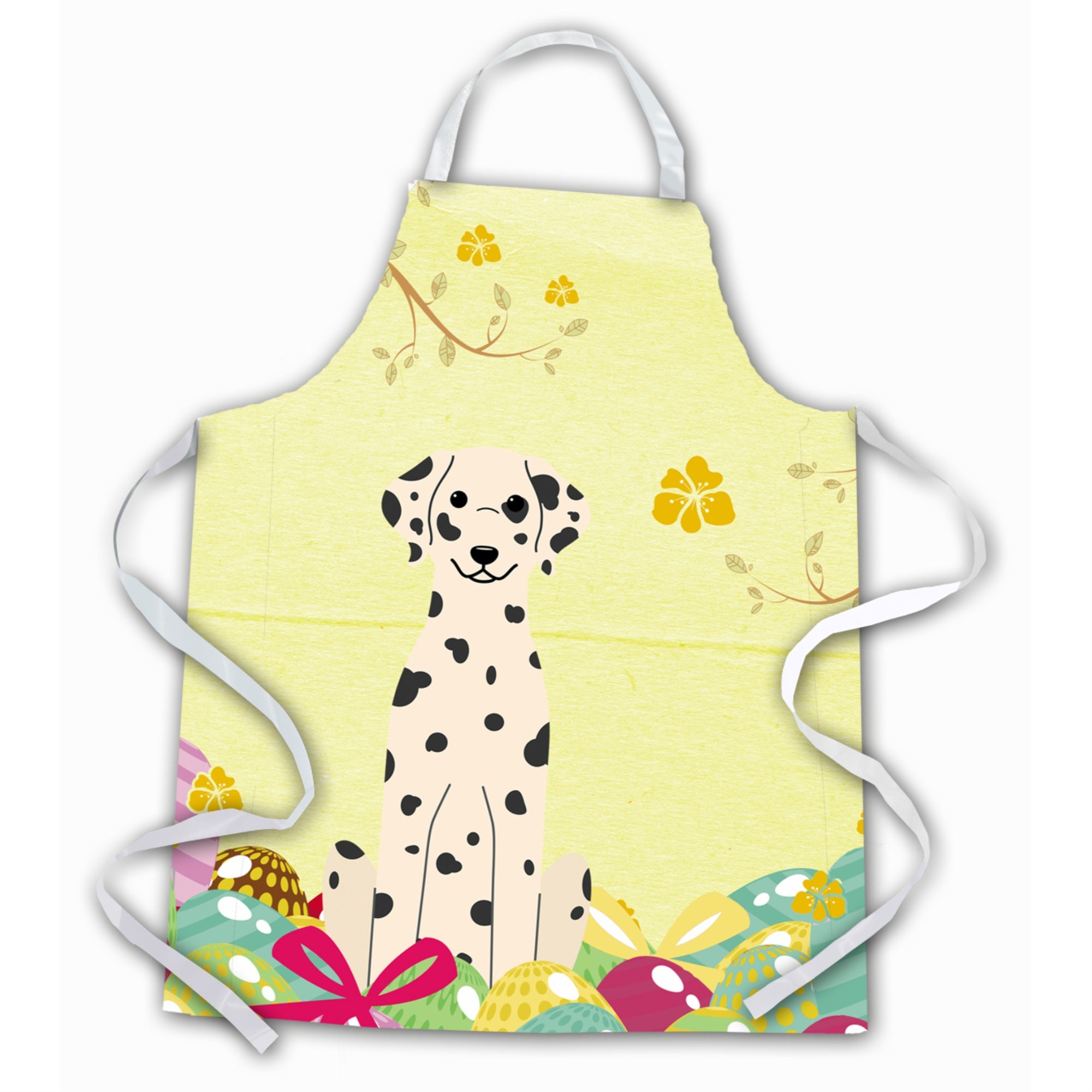 'Caroline'S Treasures Easter Eggs Dalmatian Apron, Large, Multicolor''
