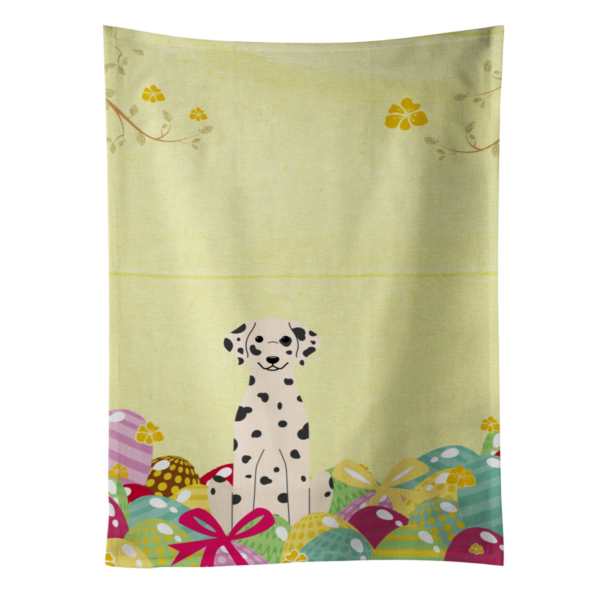 'Caroline'S Treasures Easter Eggs Dalmatian Kitchen Towel, Multicolor, 25'''' X 15''''''