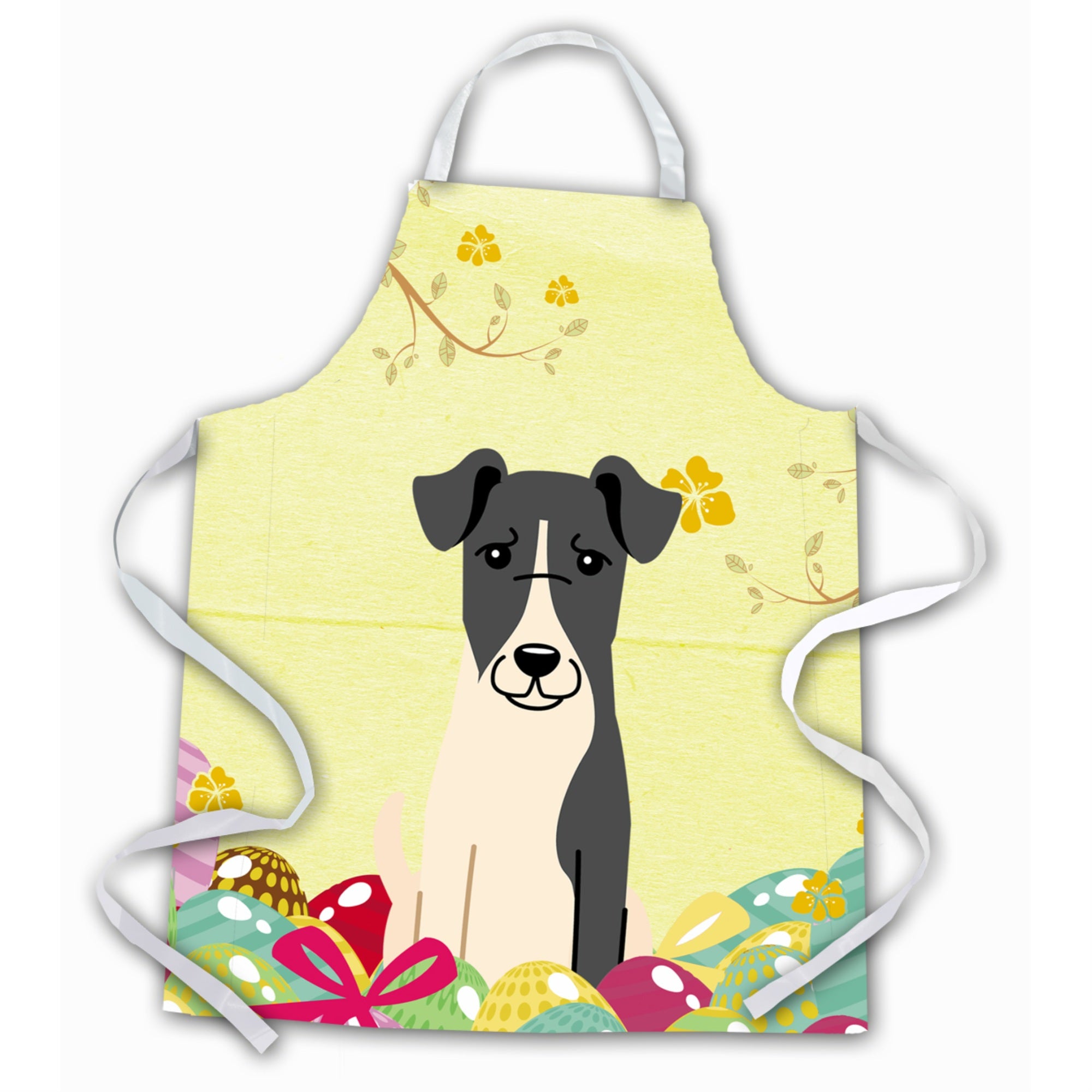 'Caroline'S Treasures Easter Eggs Smooth Fox Terrier Apron, Large, Multicolor''