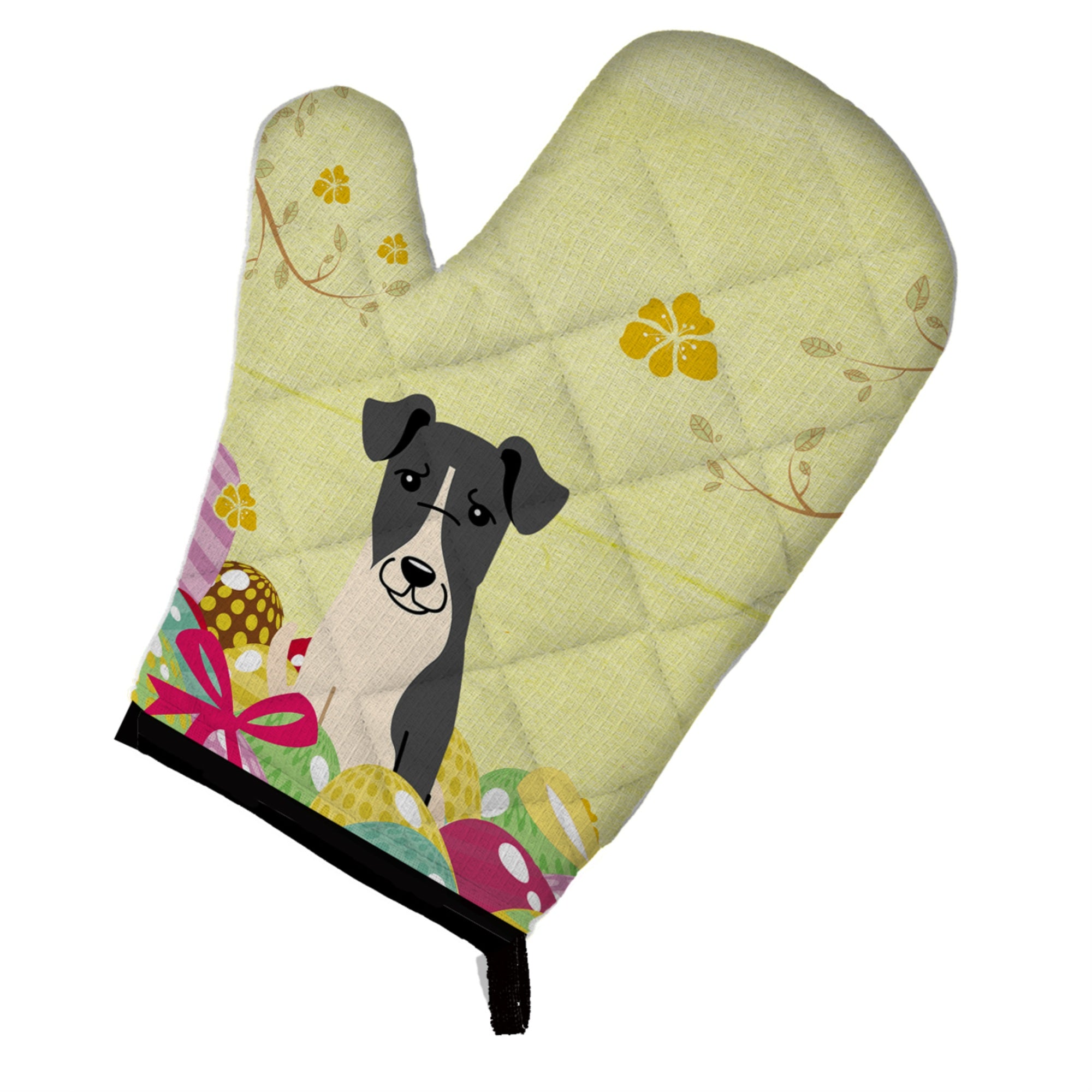 'Caroline'S Treasures Easter Eggs Smooth Fox Terrier Oven Mitt, Multicolor, 12'''' X 8.5''''''