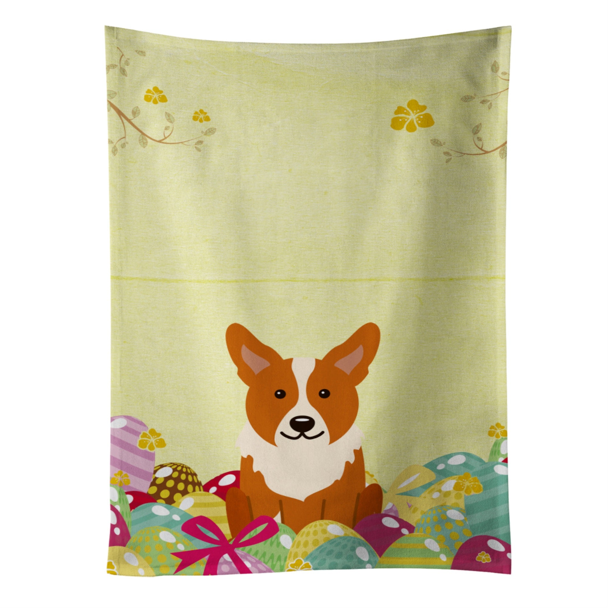 'Caroline'S Treasures Easter Eggs Corgi Kitchen Towel, Multicolor, 25'''' X 15''''''