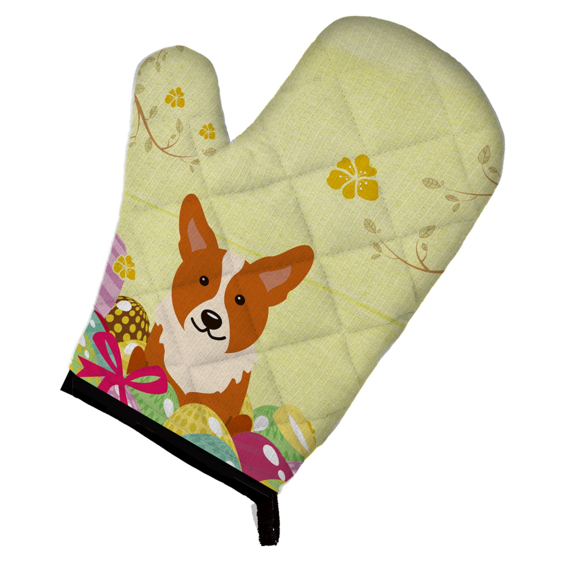'Caroline'S Treasures Easter Eggs Corgi Oven Mitt, Multicolor, 12'''' X 8.5''''''