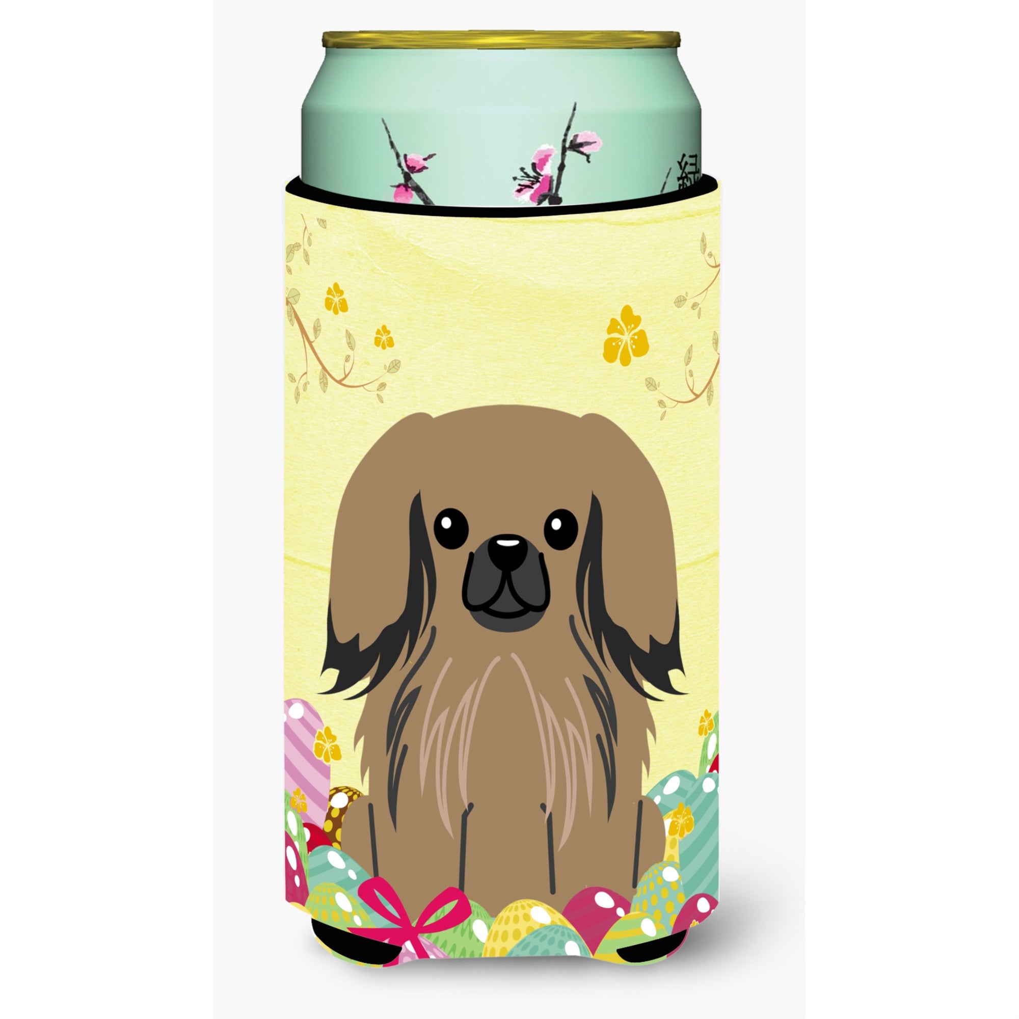 'Caroline'S Treasures Easter Eggs Pekingnese Tan Tall Boy Beverage Insulator Hugger, Multicolor''