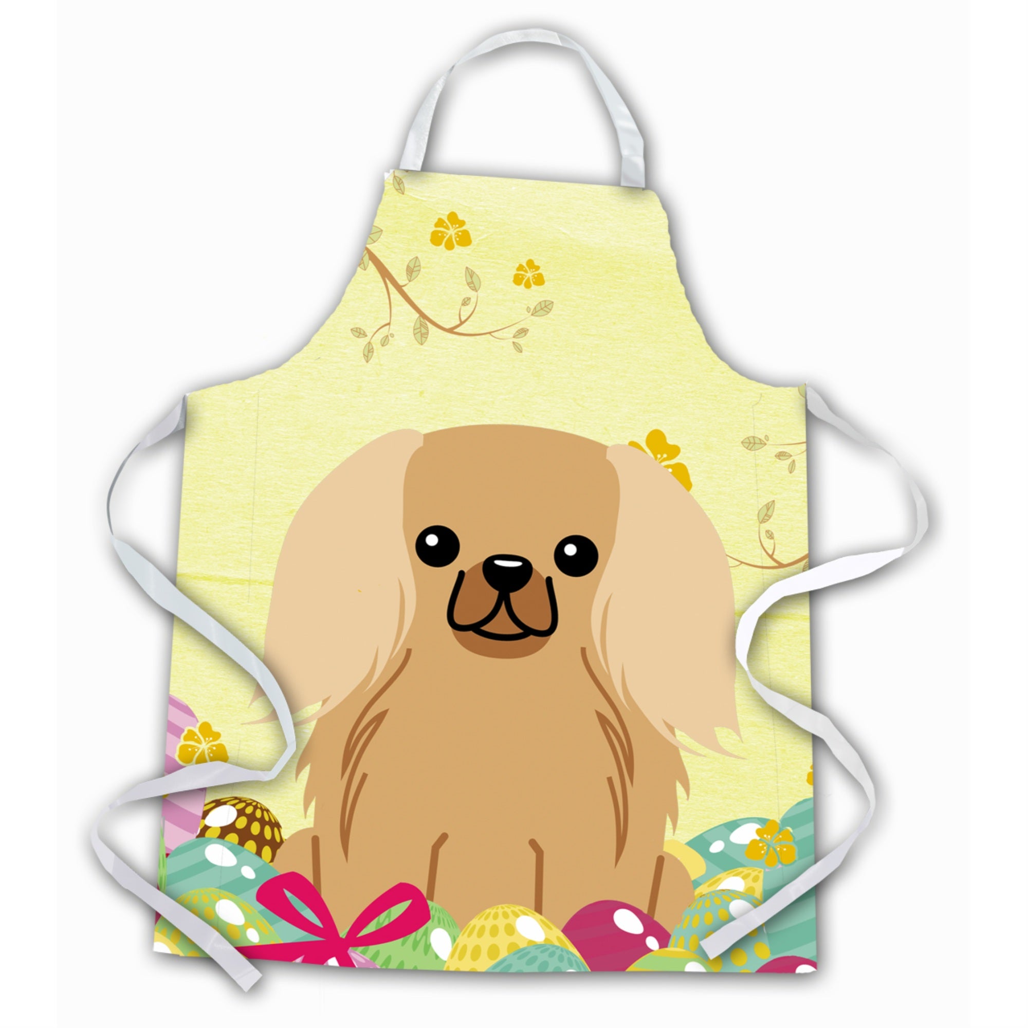 'Caroline'S Treasures Easter Eggs Pekingnese Fawn Sable Apron, Large, Multicolor''