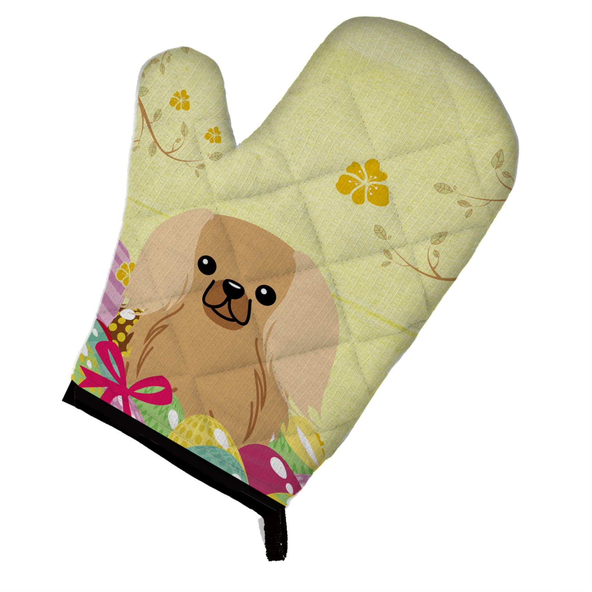 'Caroline'S Treasures Bb6104Ovmt Easter Eggs Pekingese Fawn Sable Oven Mitt, Multicolor, 12'''' X 8.5''''''