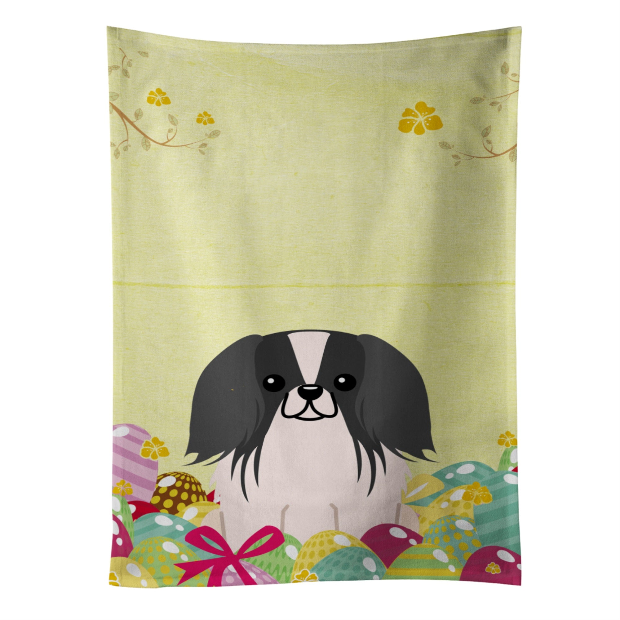 'Caroline'S Treasures Easter Eggs Pekingese Black White Kitchen Towel, Multicolor, 25'''' X 15''''''
