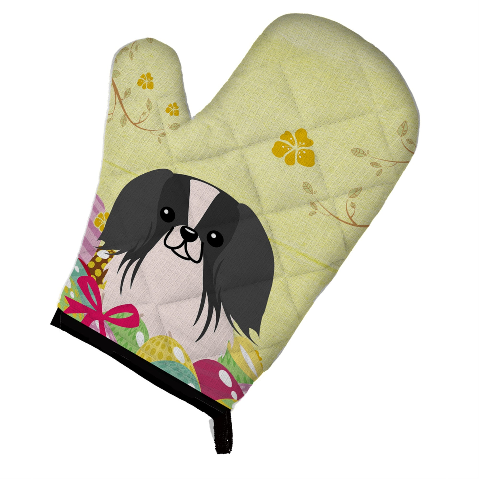 'Caroline'S Treasures Bb6105Ovmt Easter Eggs Pekingese Black White Oven Mitt, Multicolor, 12'''' X 8.5''''''