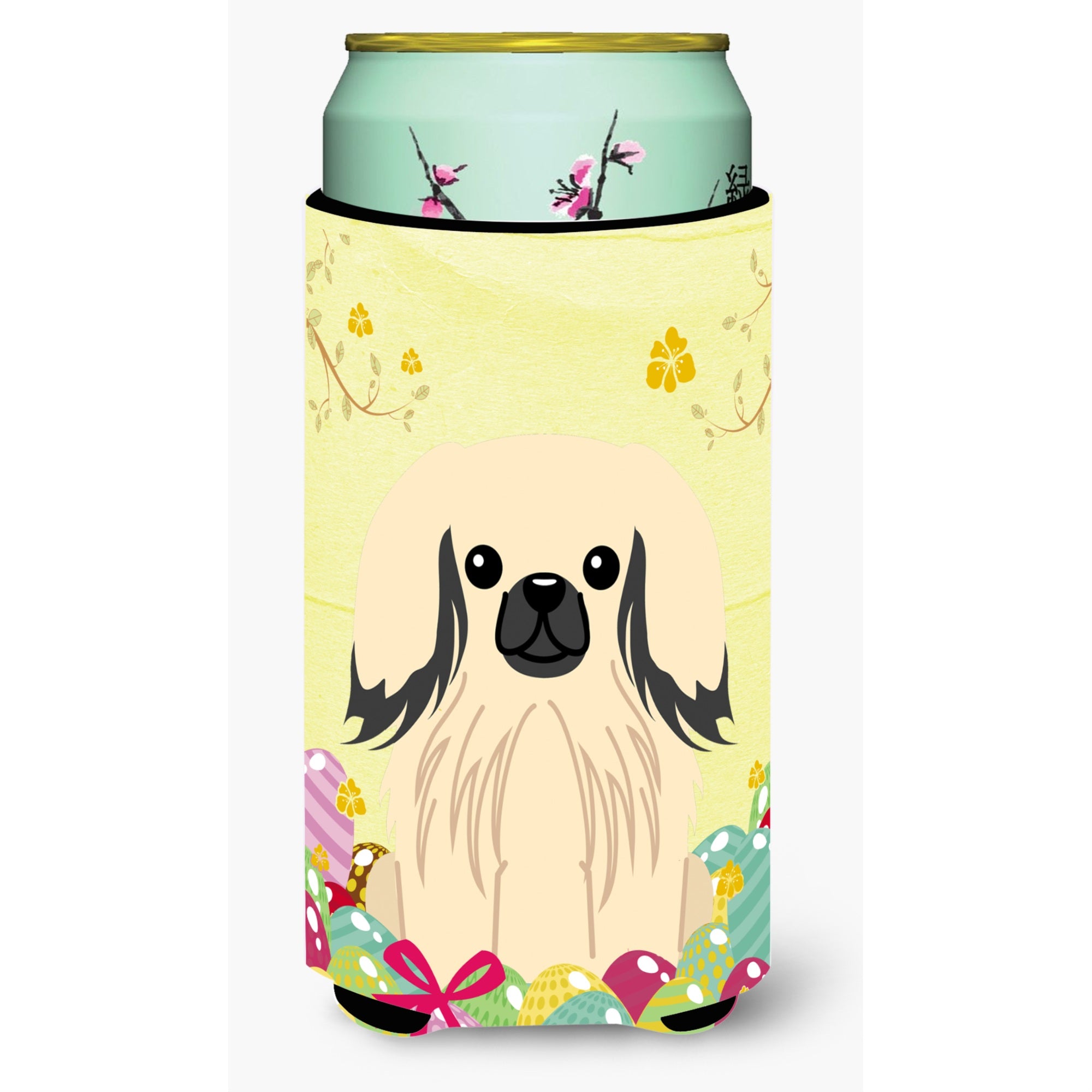 'Caroline'S Treasures Easter Eggs Pekingnese Cream Tall Boy Beverage Insulator Hugger, Multicolor''