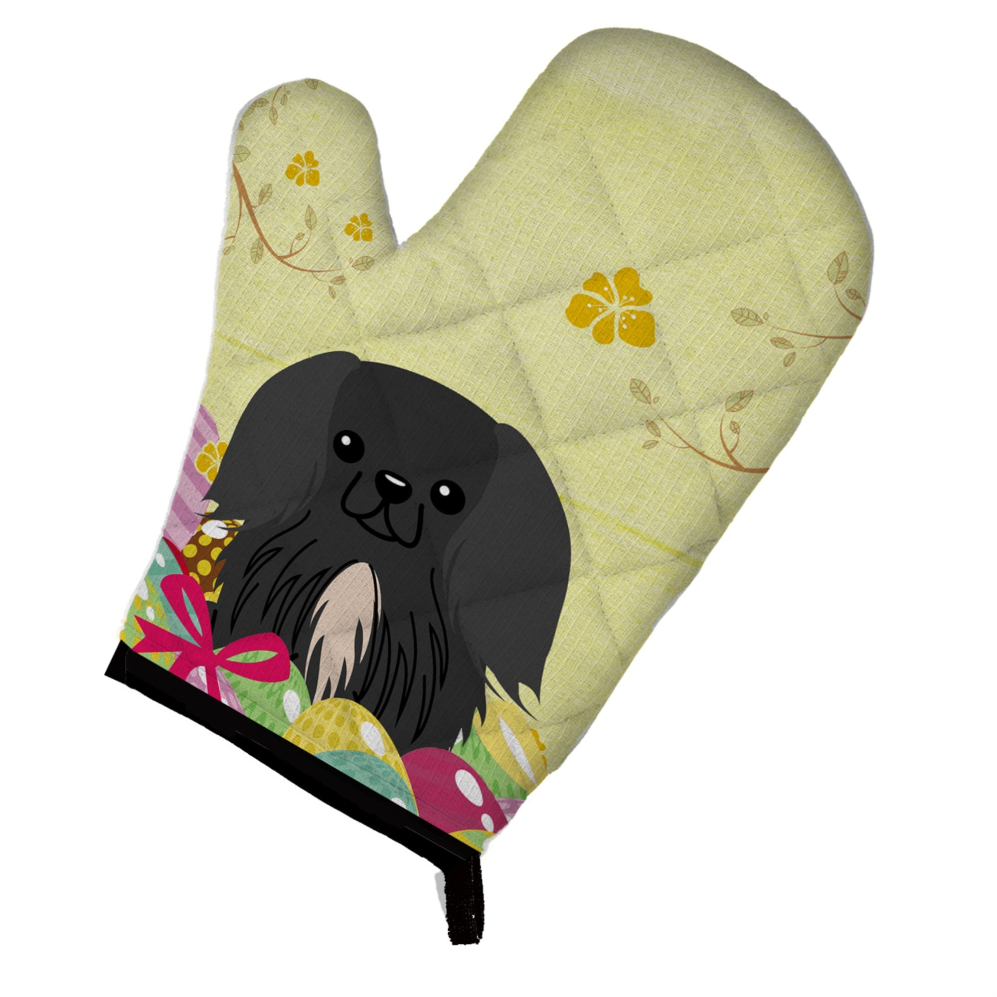 'Caroline'S Treasures Bb6107Ovmt Easter Eggs Pekingese Black Oven Mitt, Multicolor, 12'''' X 8.5''''''