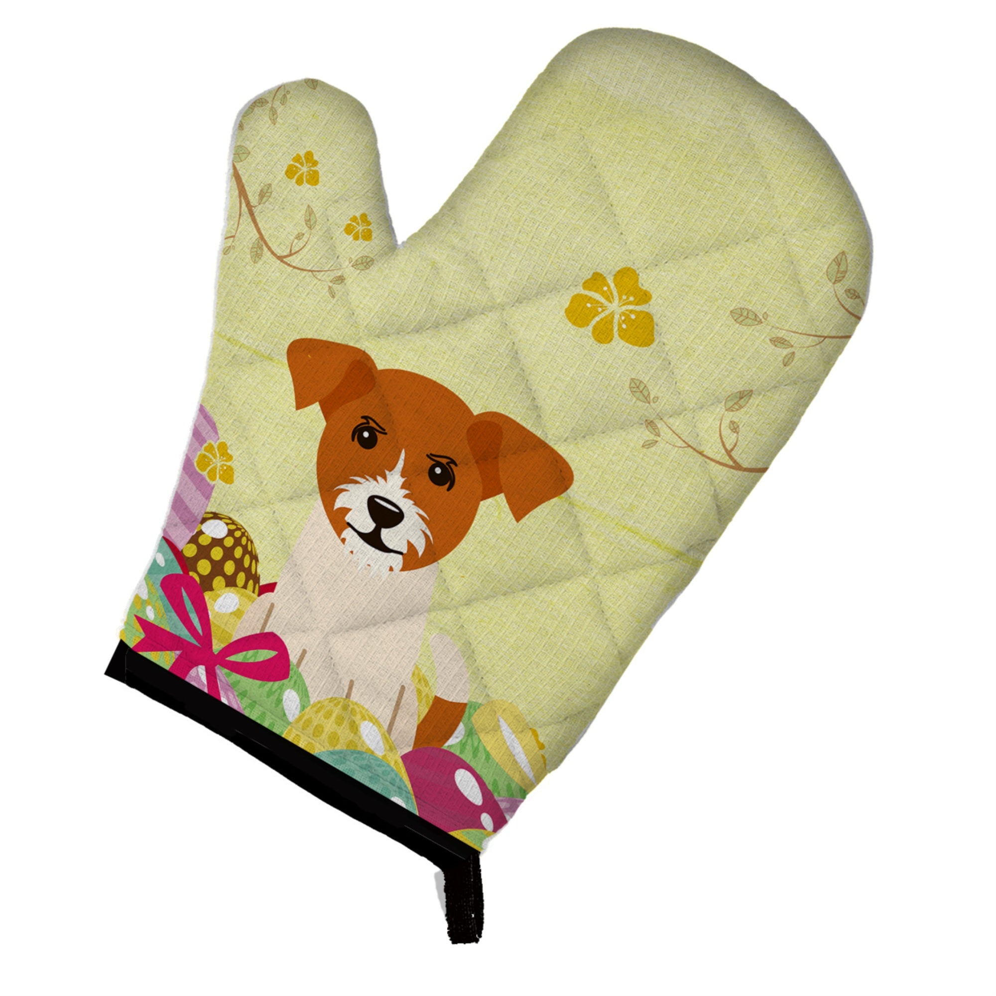'Caroline'S Treasures Easter Eggs Jack Russell Terrier Oven Mitt, Multicolor, 12'''' X 8.5''''''