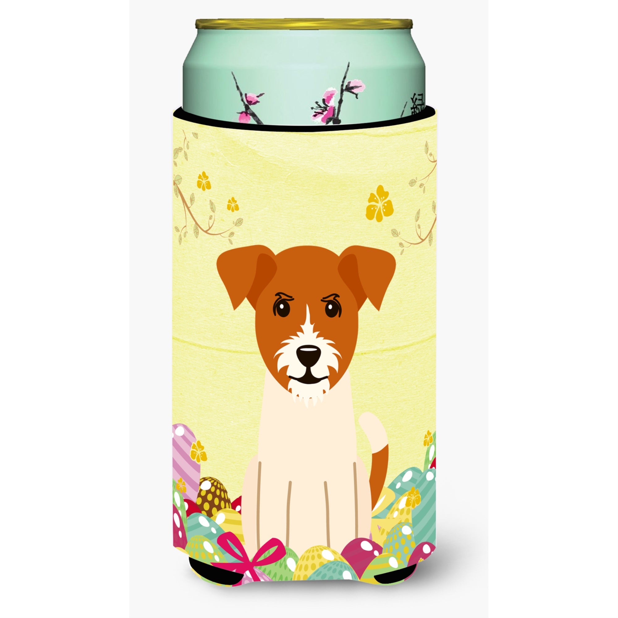 'Caroline'S Treasures Easter Eggs Jack Russell Terrier Tall Boy Beverage Insulator Hugger, Multicolor''
