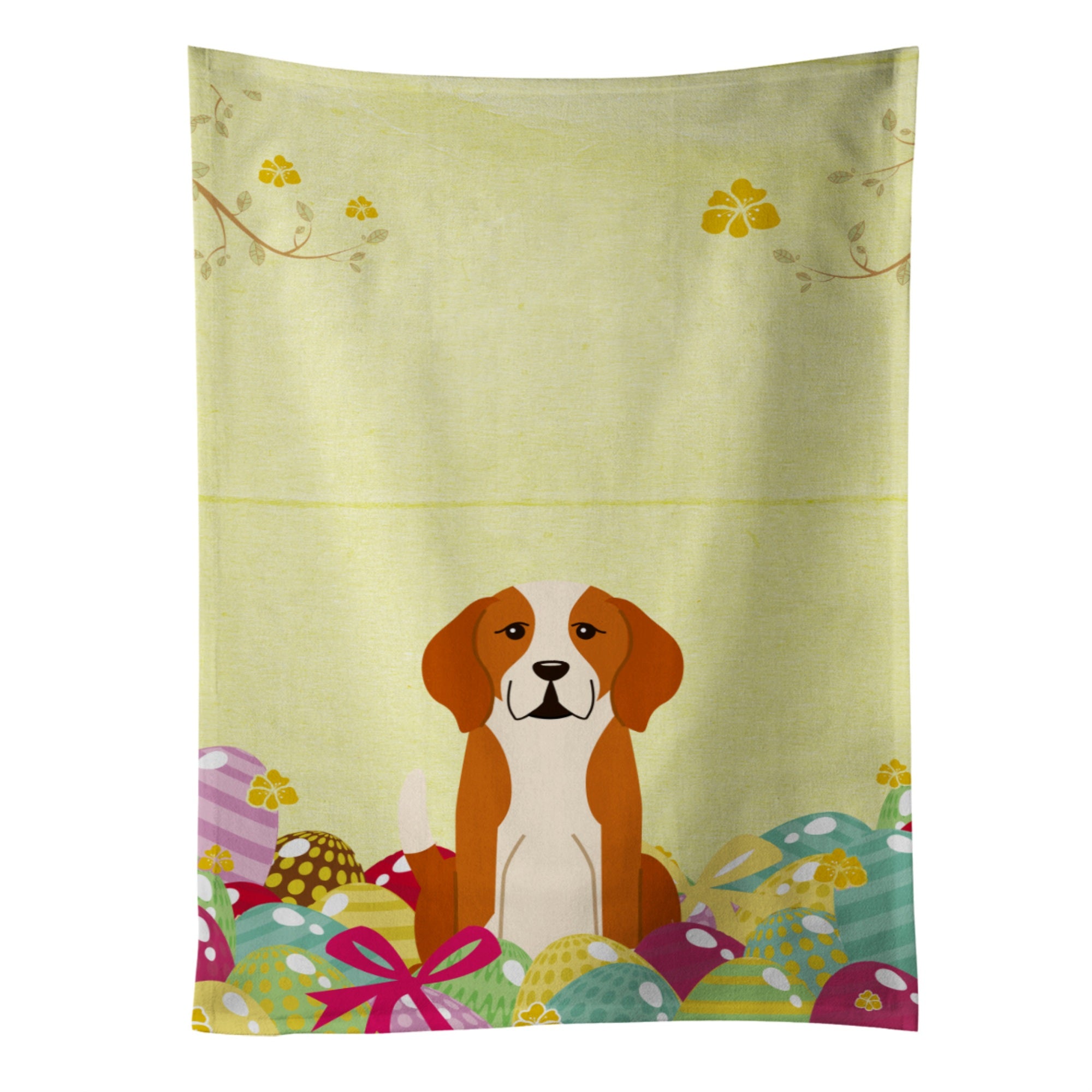'Caroline'S Treasures Easter Eggs English Foxhound Kitchen Towel, Multicolor, 25'''' X 15''''''