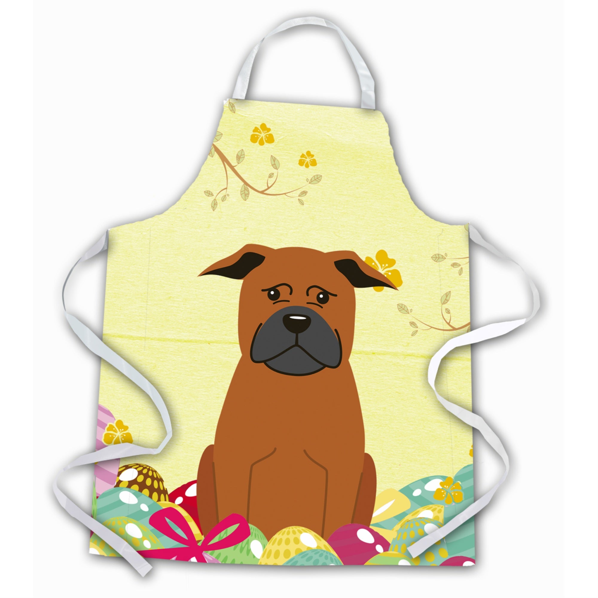'Caroline'S Treasures Easter Eggs Chinese Chongqing Dog Apron, Large, Multicolor''