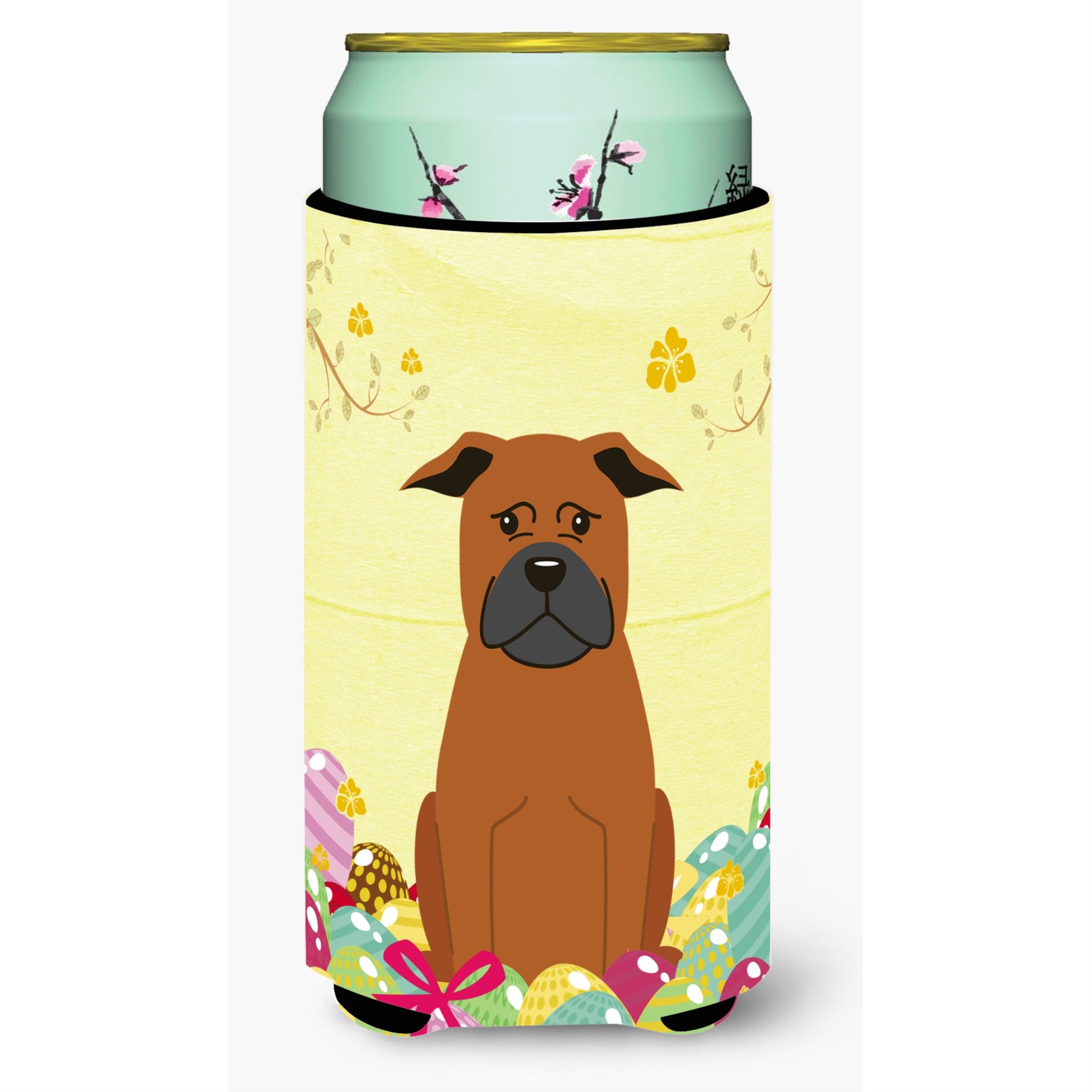 'Caroline'S Treasures Easter Eggs Chinese Chongqing Dog Tall Boy Beverage Insulator Hugger, Multicolor''