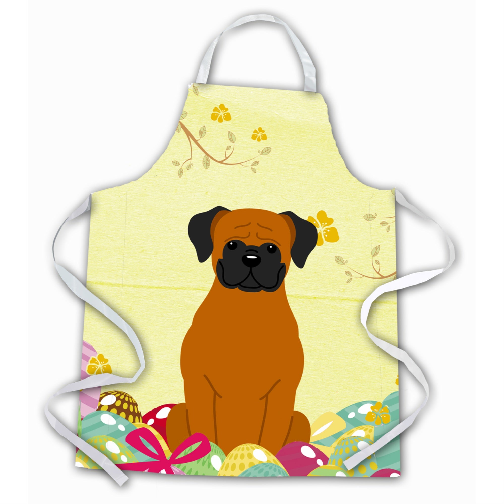 'Caroline'S Treasures Easter Eggs Fawn Boxer Apron, Large, Multicolor''