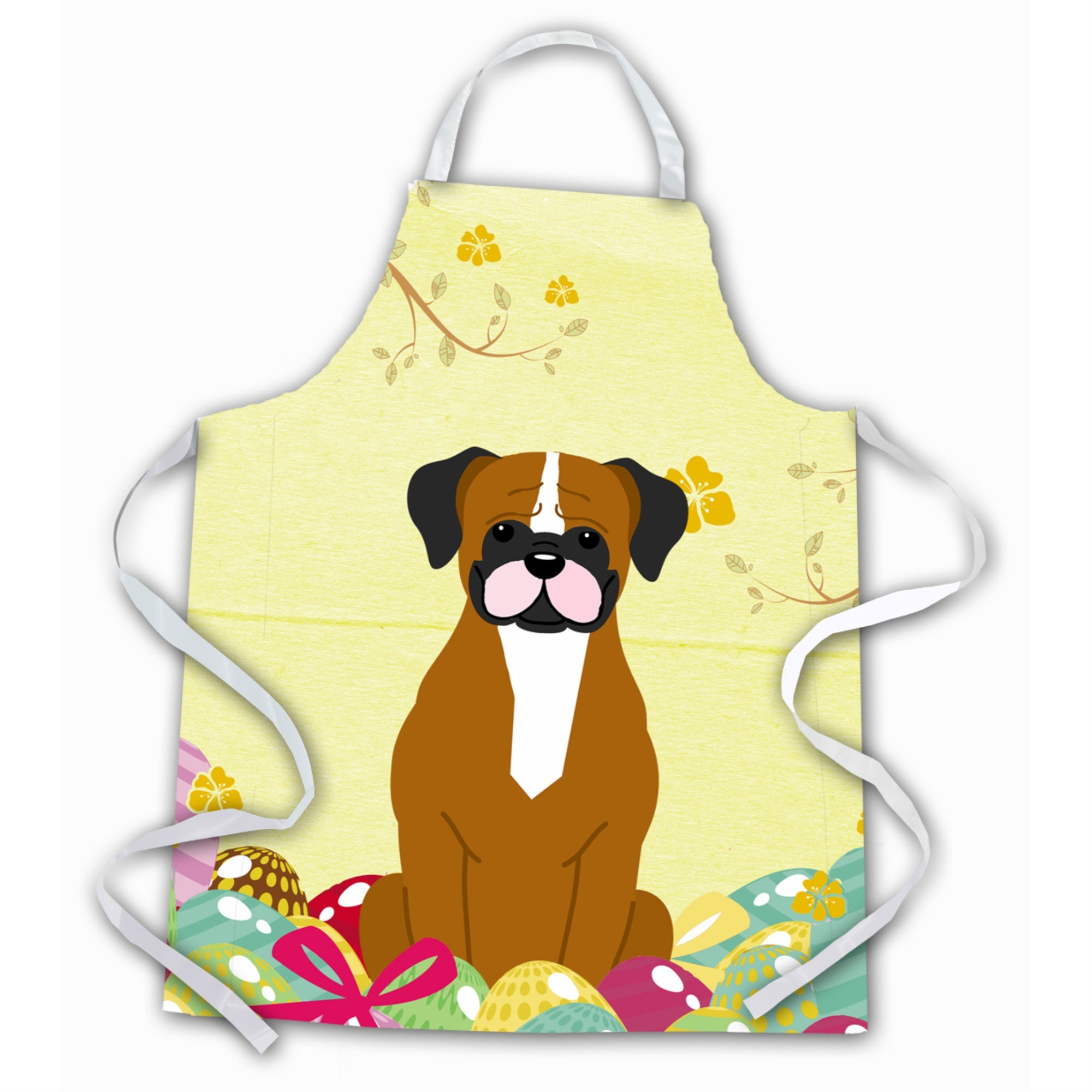 'Caroline'S Treasures Easter Eggs Flashy Fawn Boxer Apron, Large, Multicolor''