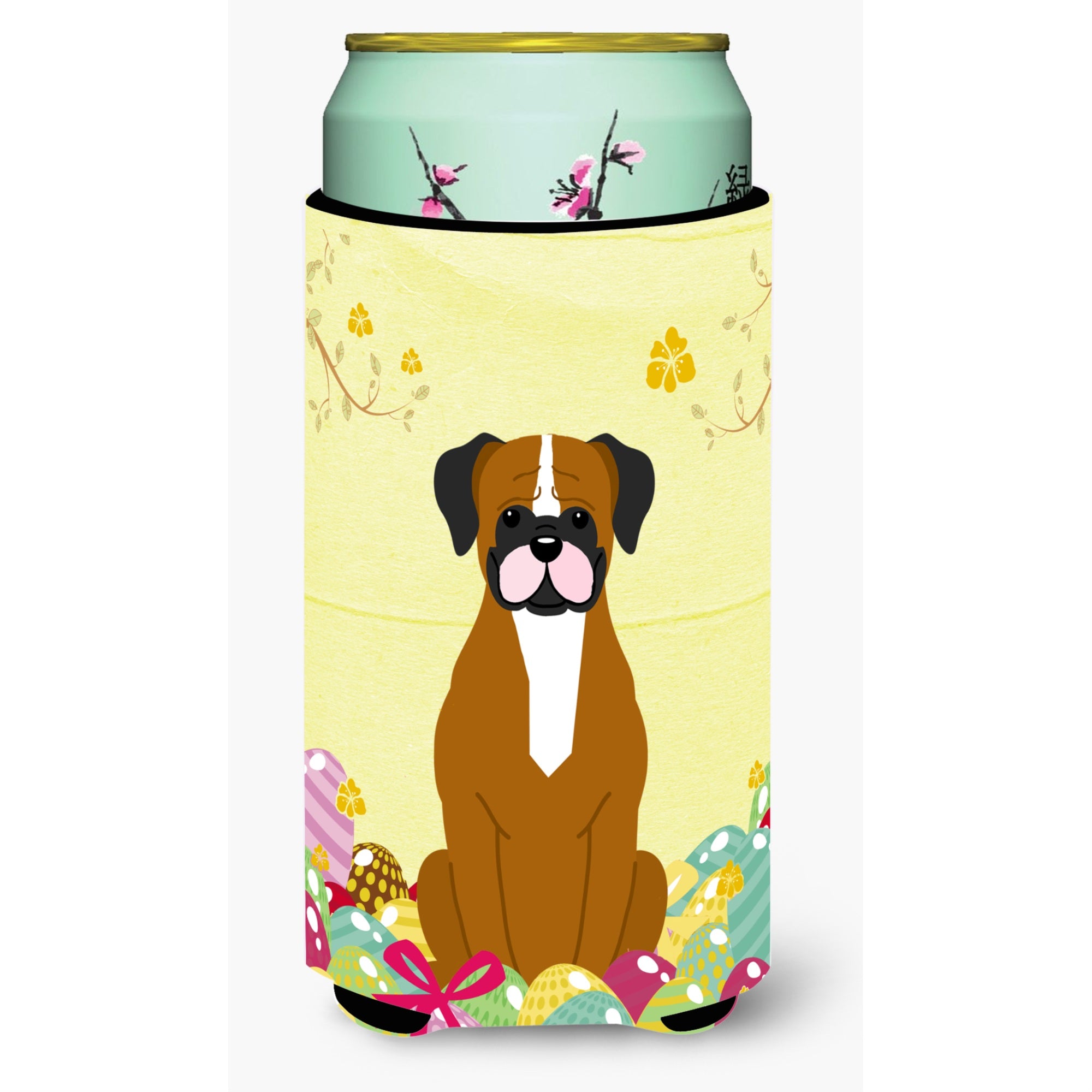 'Caroline'S Treasures Easter Eggs Flashy Fawn Boxer Tall Boy Beverage Insulator Hugger, Multicolor''