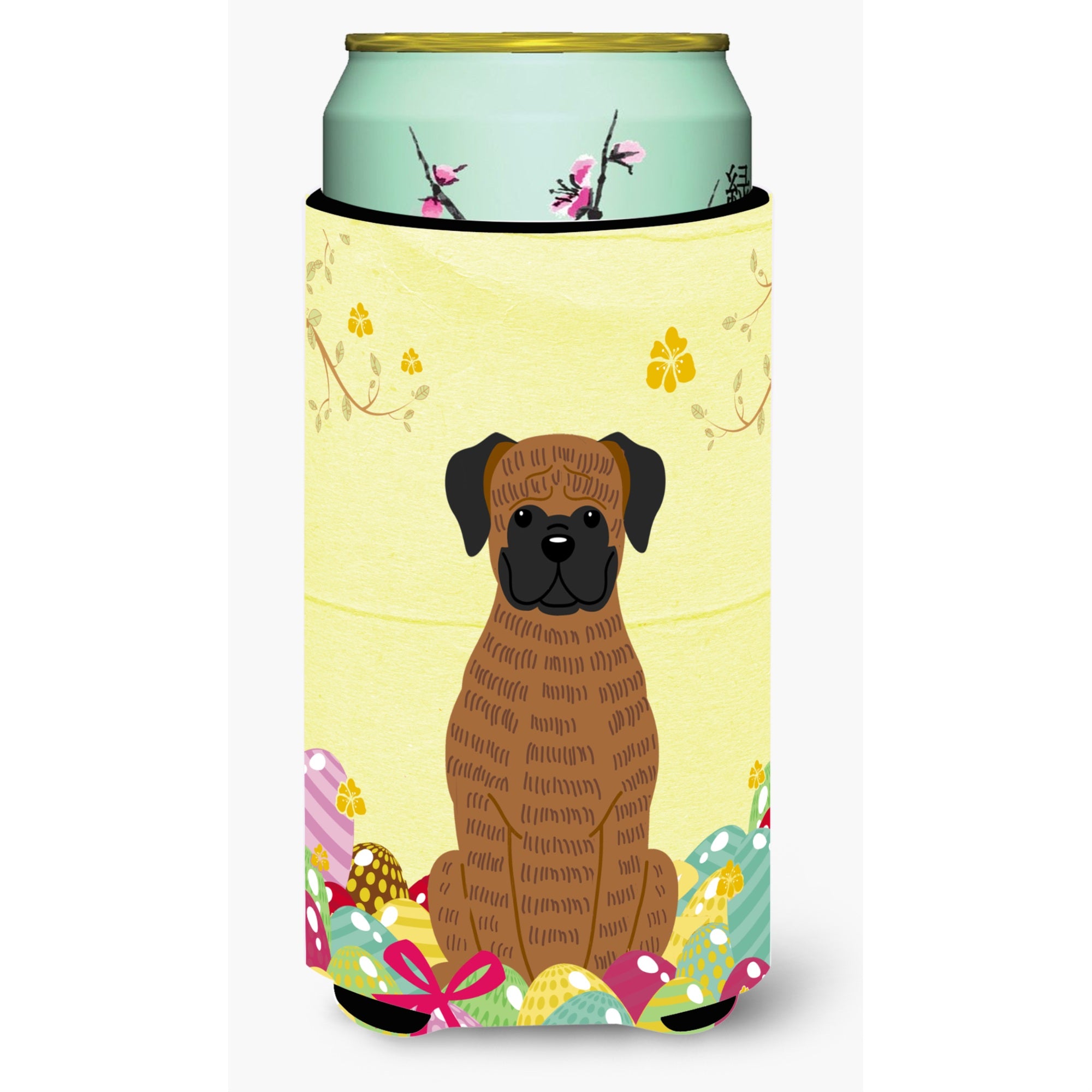 'Caroline'S Treasures Easter Eggs Brindle Boxer Tall Boy Beverage Insulator Hugger, Multicolor''