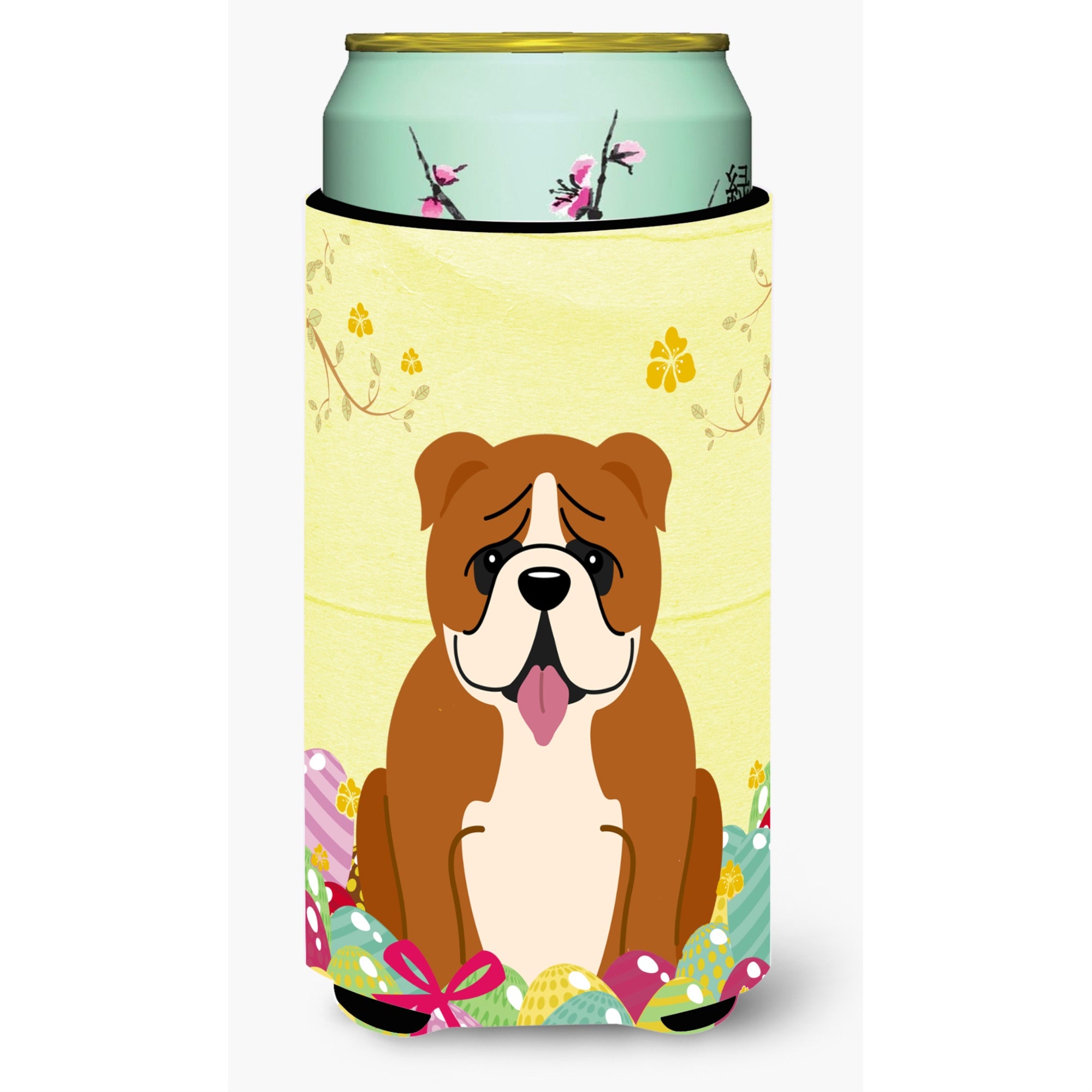 'Caroline'S Treasures Easter English Bulldog Red White Tall Boy Beverage Insulator Hugger, Multicolor''