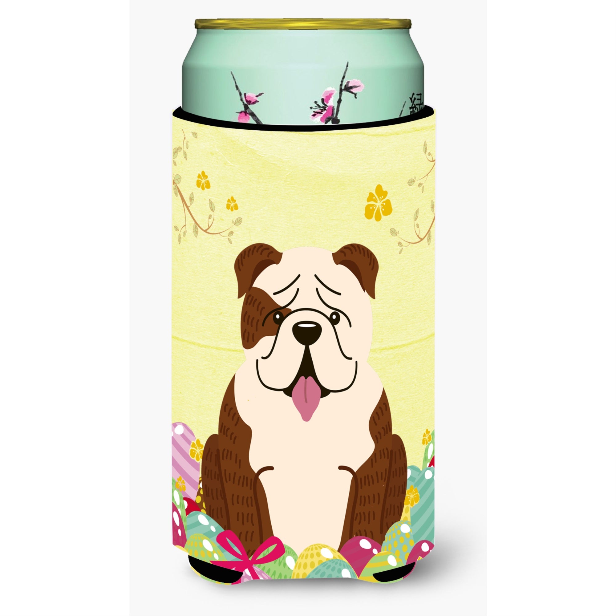 'Caroline'S Treasures Easter English Bulldog Brindle Tall Boy Beverage Insulator Hugger, Multicolor''