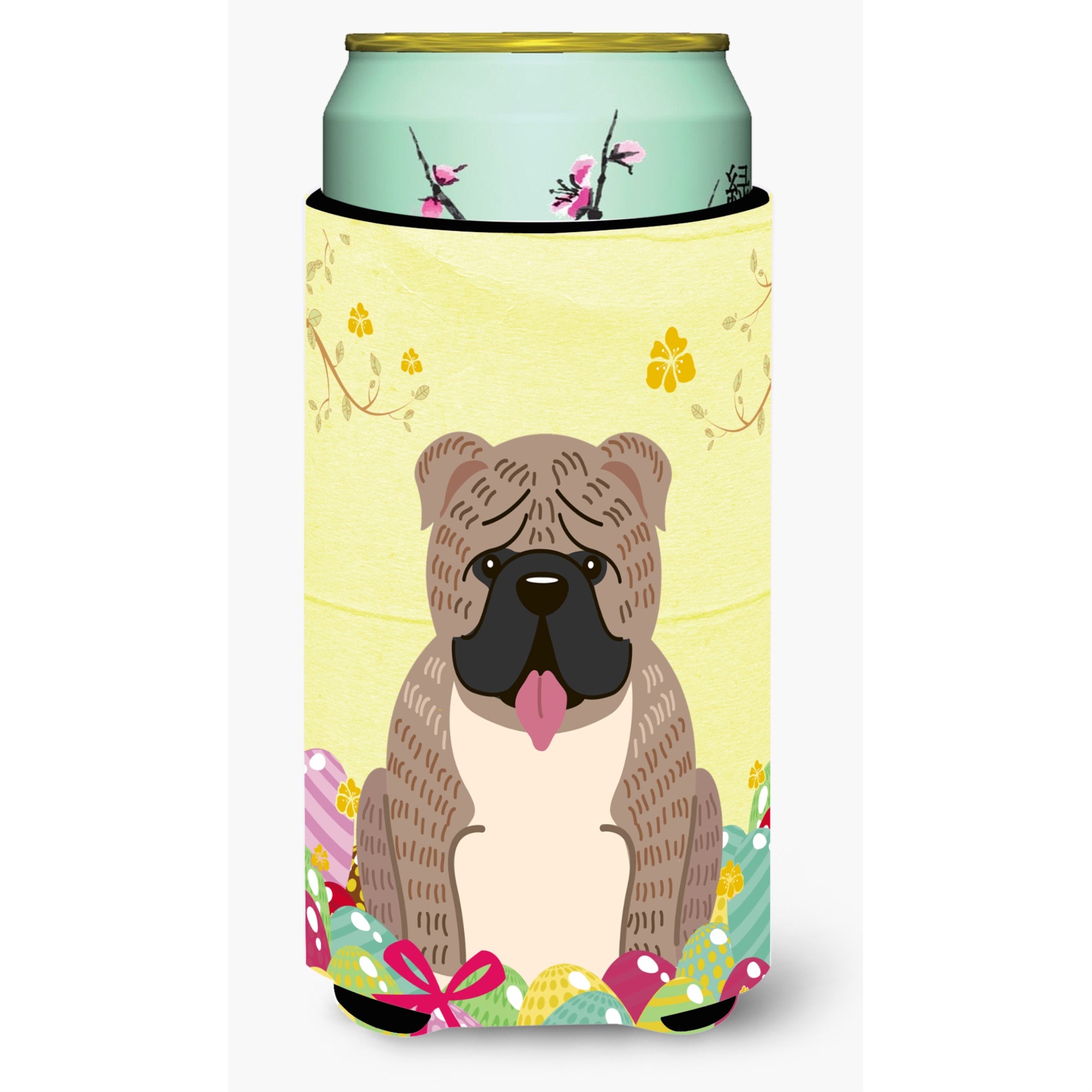 'Caroline'S Treasures Easter English Bulldog Grey Tall Boy Beverage Insulator Hugger, Multicolor''