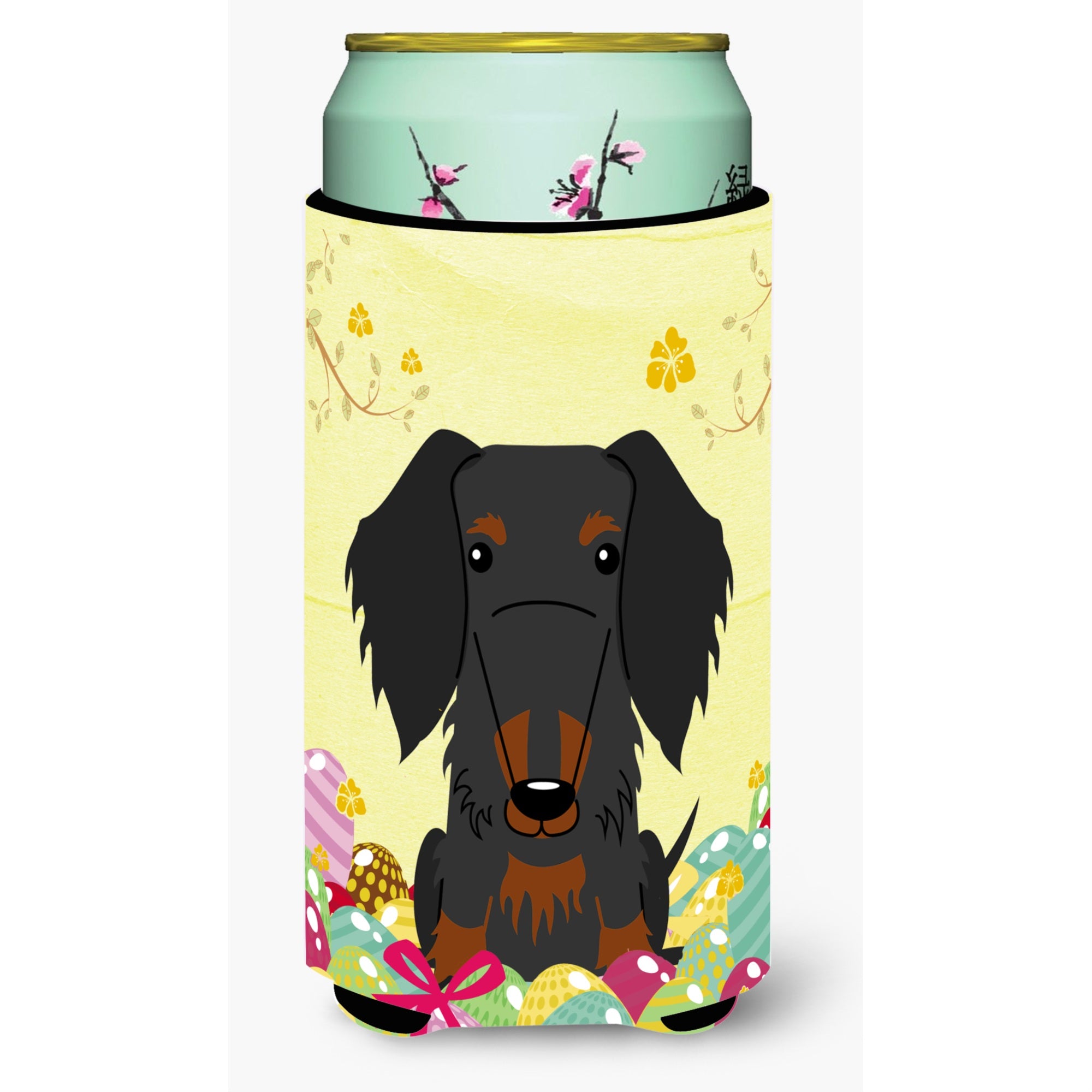 'Caroline'S Treasures Easter Wire Haired Dachshund Tall Boy Beverage Insulator Hugger, Multicolor''