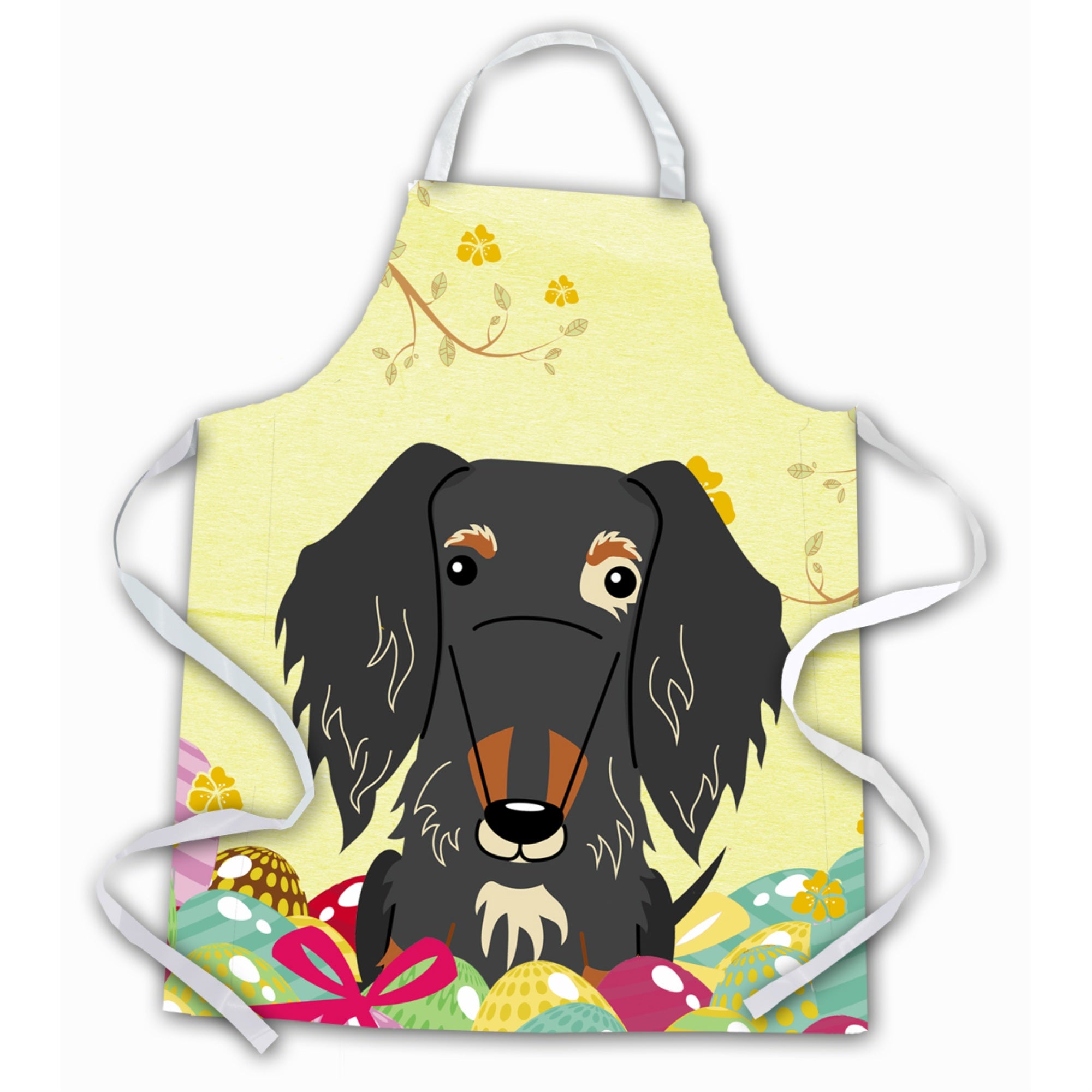 'Caroline'S Treasures Easter Eggs Wire Haired Dachshund Dapple Apron, Large, Multicolor''