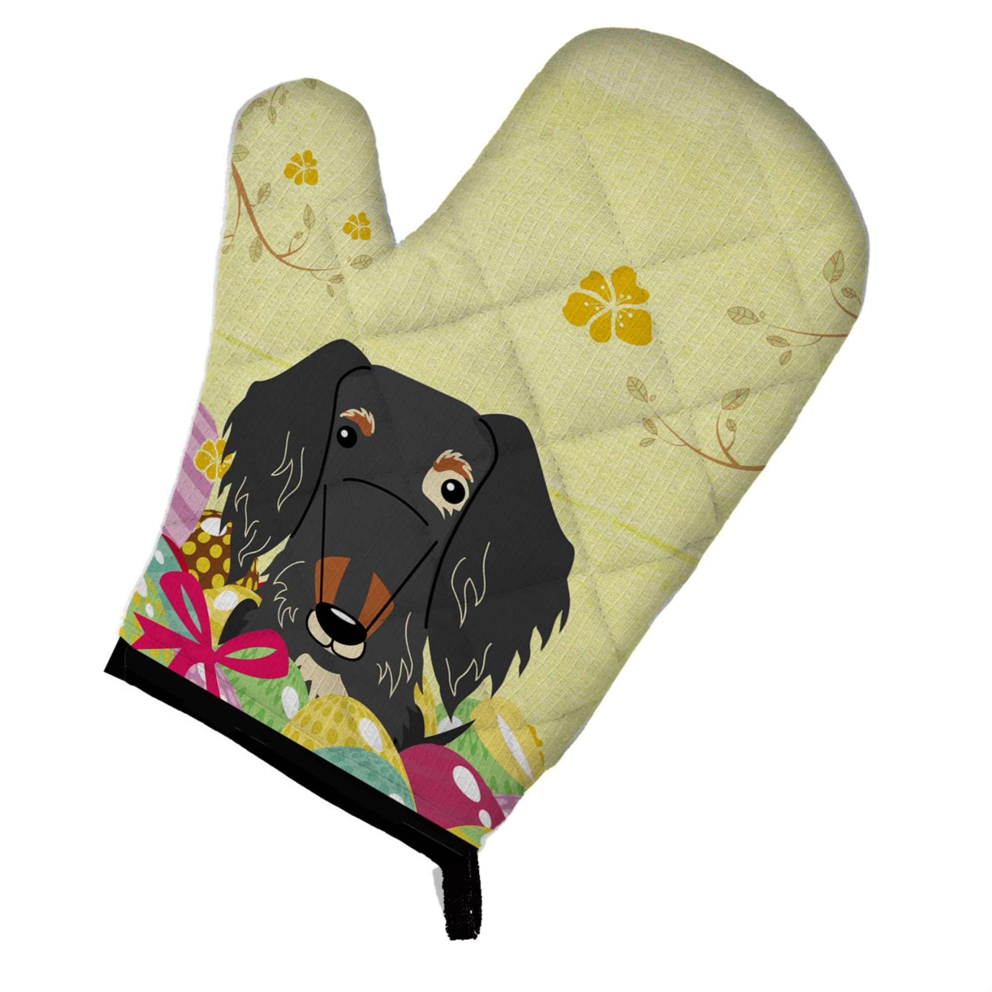 'Caroline'S Treasures Easter Eggs Wire Haired Dachshund Dapple Oven Mitt, Multicolor, 12'''' X 8.5''''''