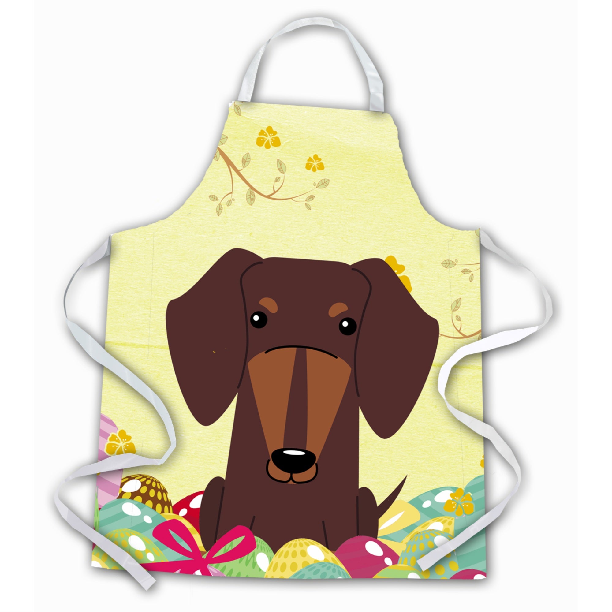 'Caroline'S Treasures Easter Eggs Dachshund Chocolate Apron, Large, Multicolor''