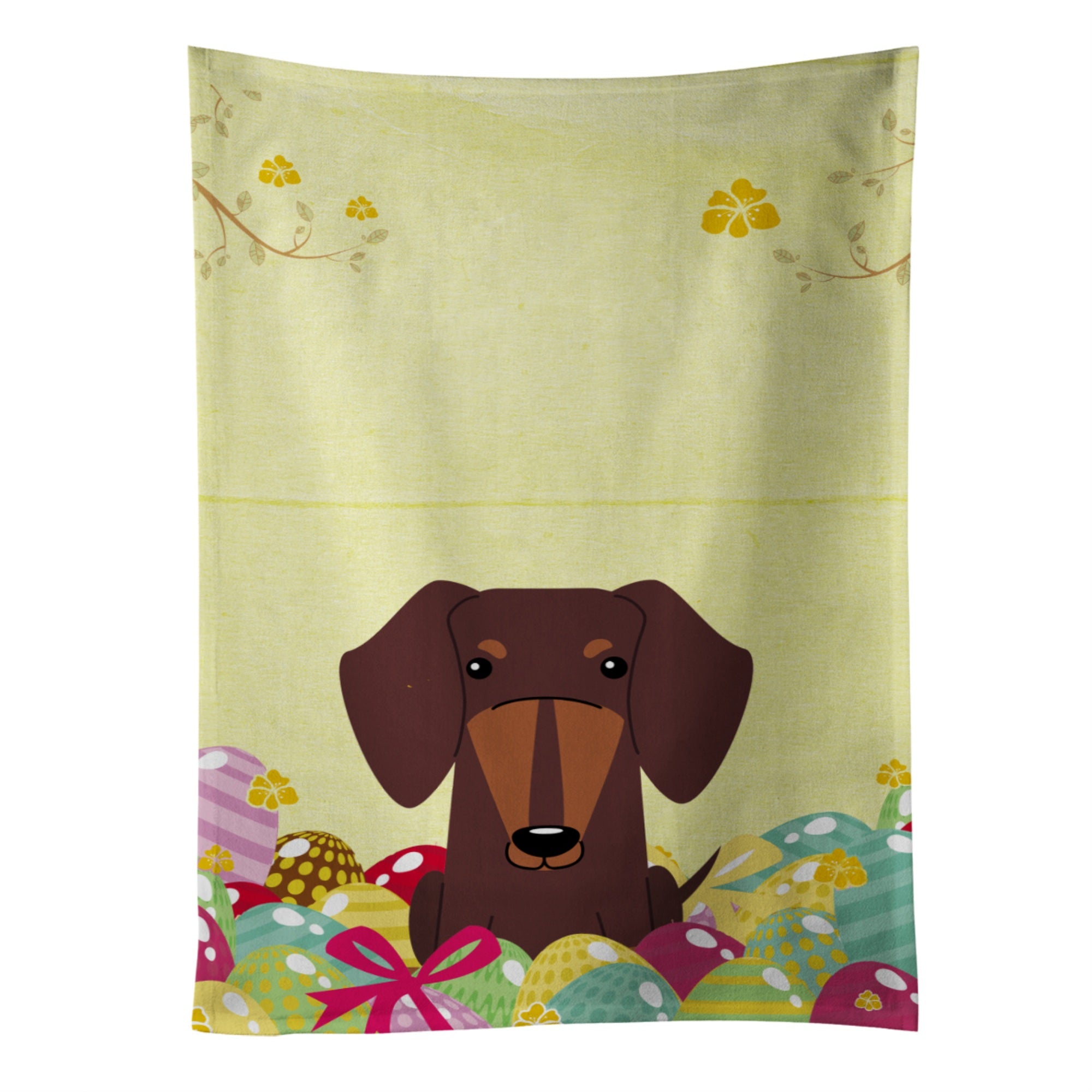 'Caroline'S Treasures Easter Eggs Dachshund Chocolate Kitchen Towel, Multicolor, 25'''' X 15''''''