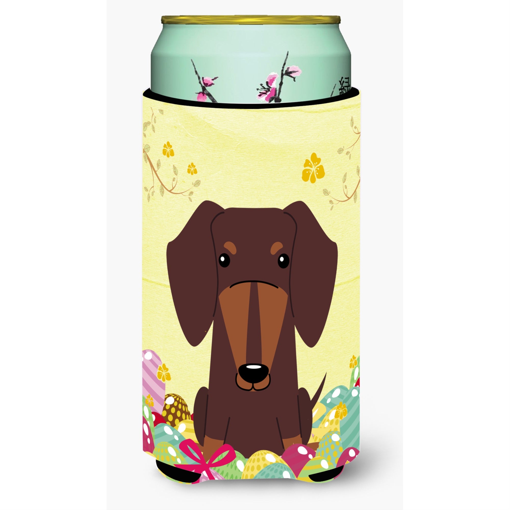 'Caroline'S Treasures Easter Eggs Dachshund Chocolate Tall Boy Beverage Insulator Hugger, Multicolor''