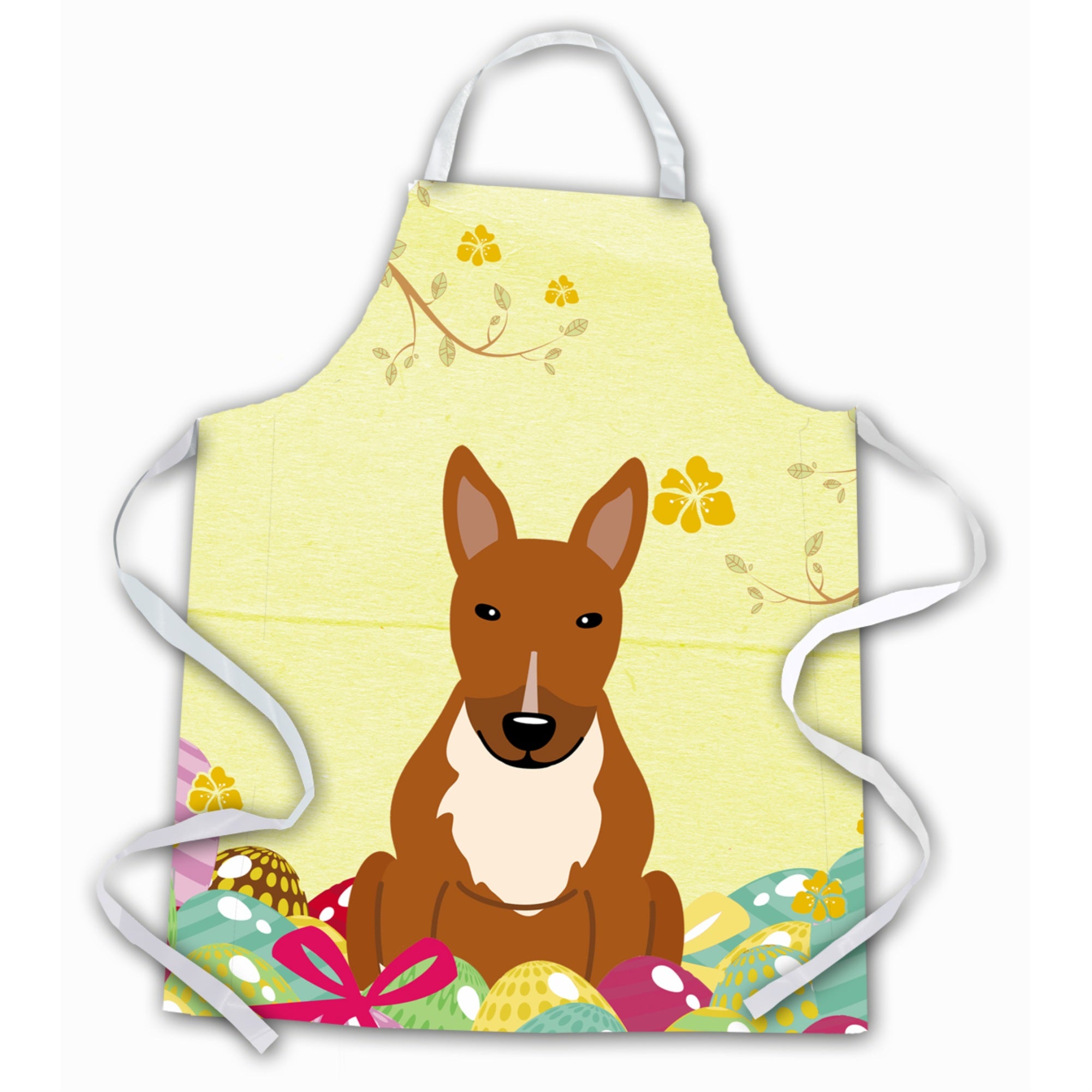 'Caroline'S Treasures Easter Eggs Bull Terrier Red Apron, Large, Multicolor''