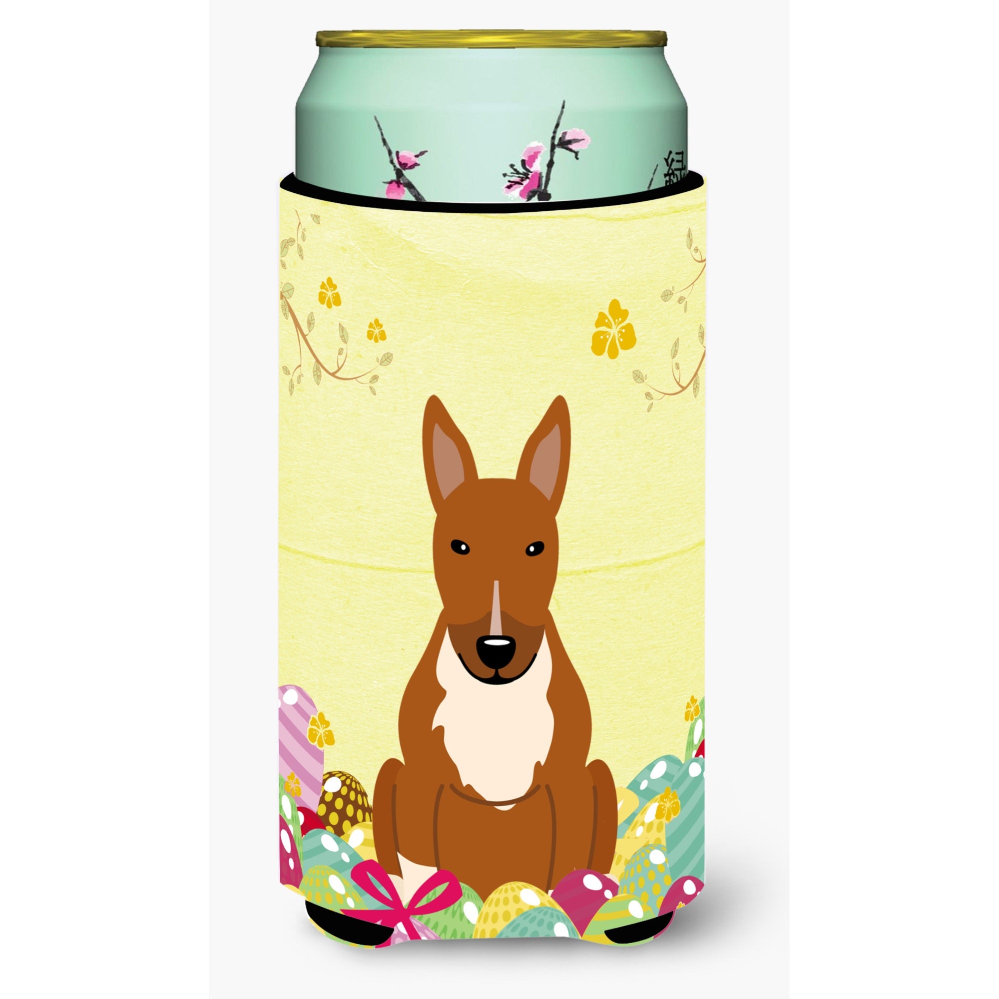 'Caroline'S Treasures Easter Eggs Bull Terrier Red Tall Boy Beverage Insulator Hugger, Multicolor''