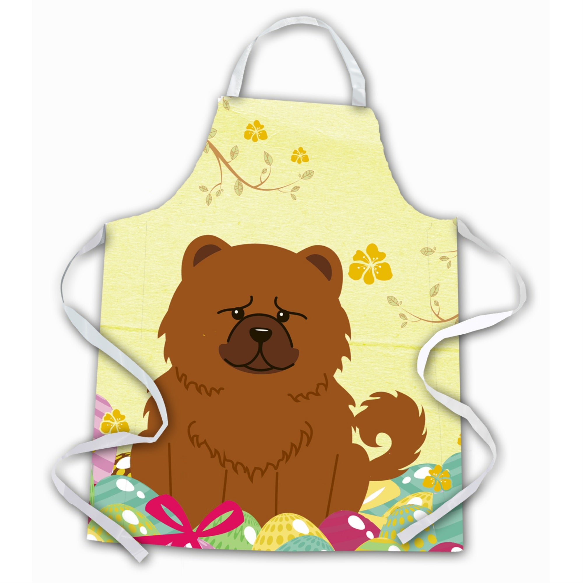 'Caroline'S Treasures Easter Eggs Chow Red Apron, Large, Multicolor''